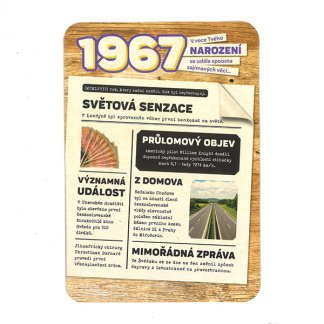 Blahoželanie 1967