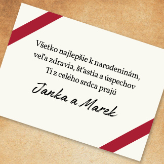 Venovanie s vlastným textom