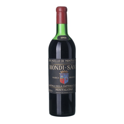 1969 Brunello di Montalcino Super Tuscan Franco Bondi Santi (0,75l)