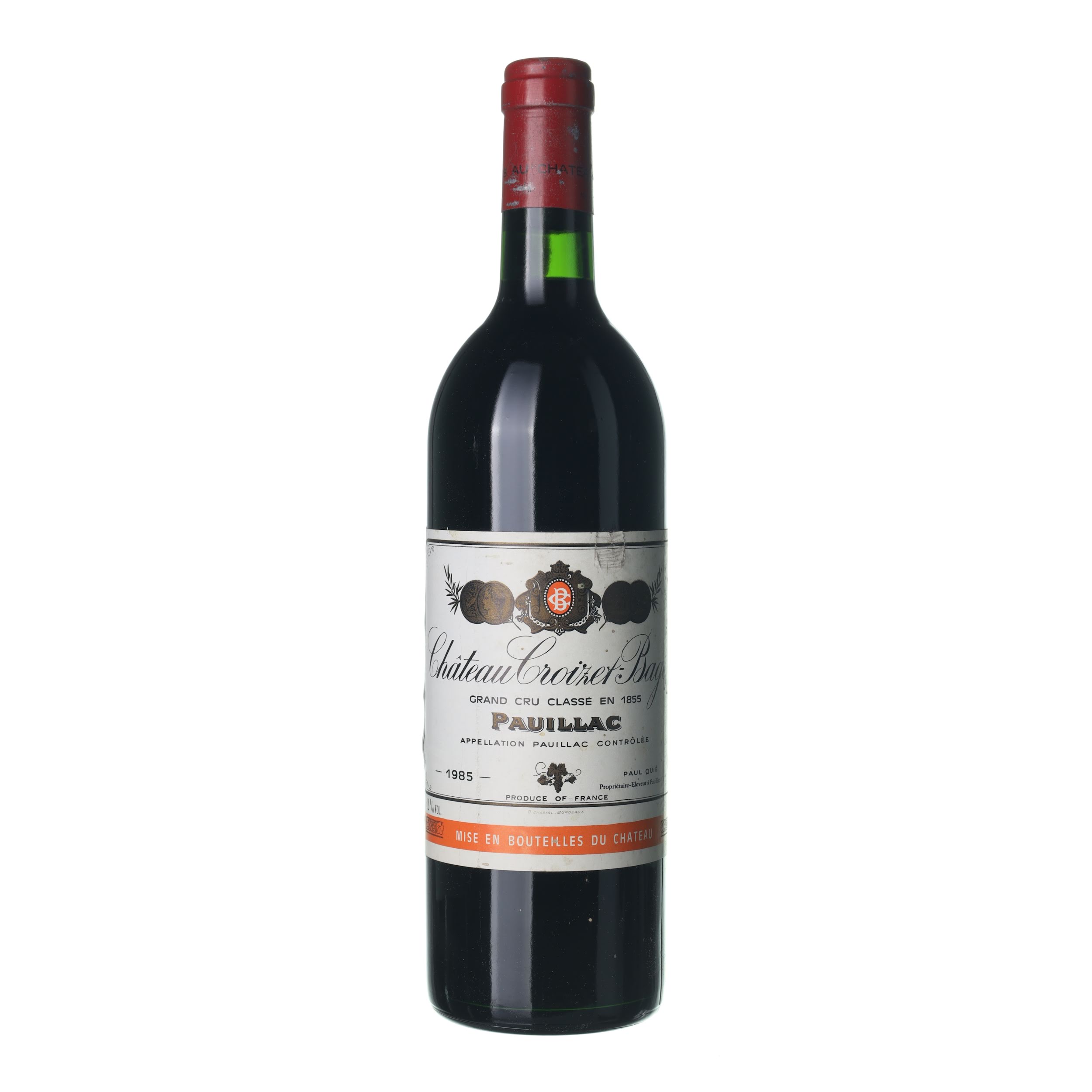 1985 Pauillac Grand Cru Chateau Croizet Bages (0,75l)