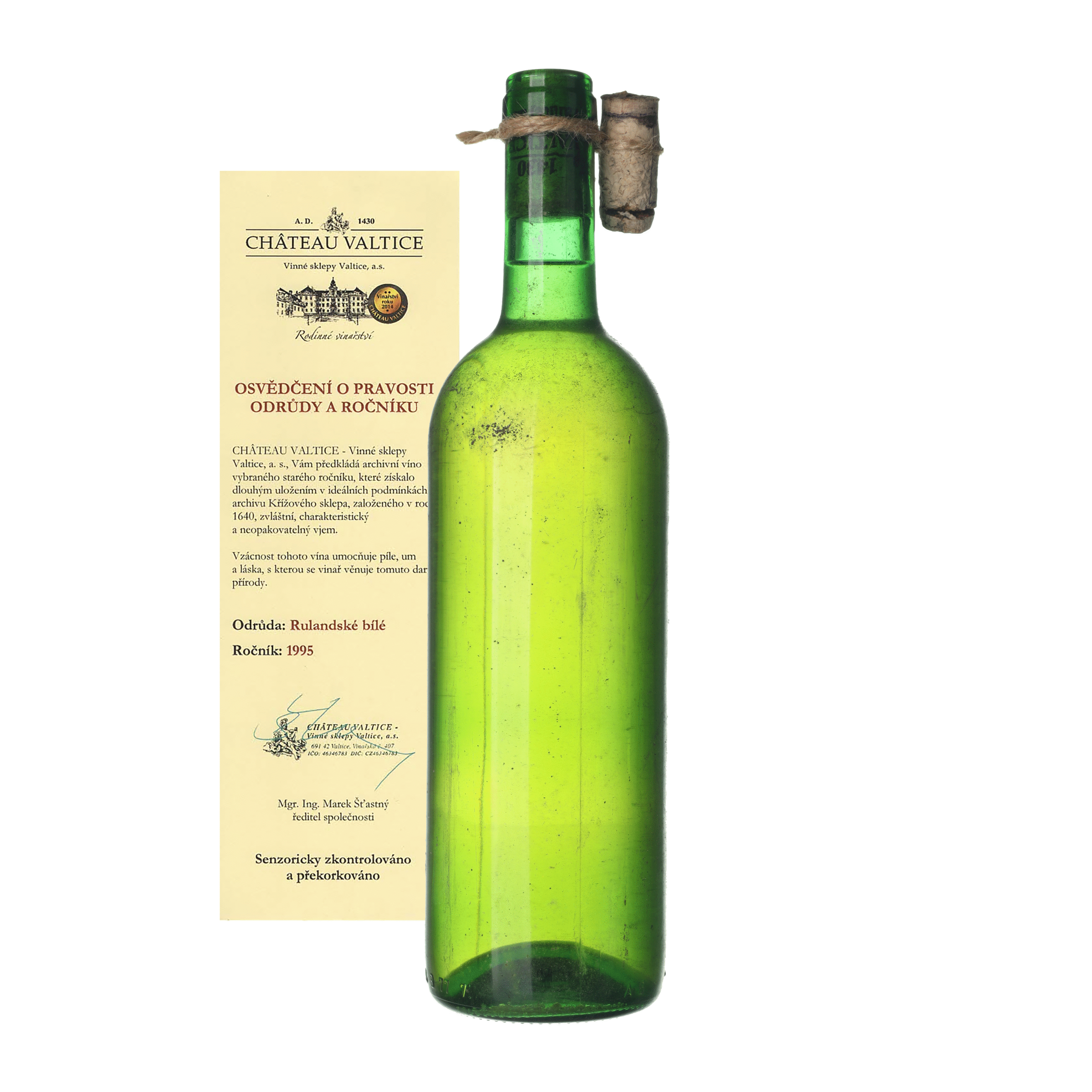 1995 Rulandské biele / Pinot blanc Château Valtice (0,75l)