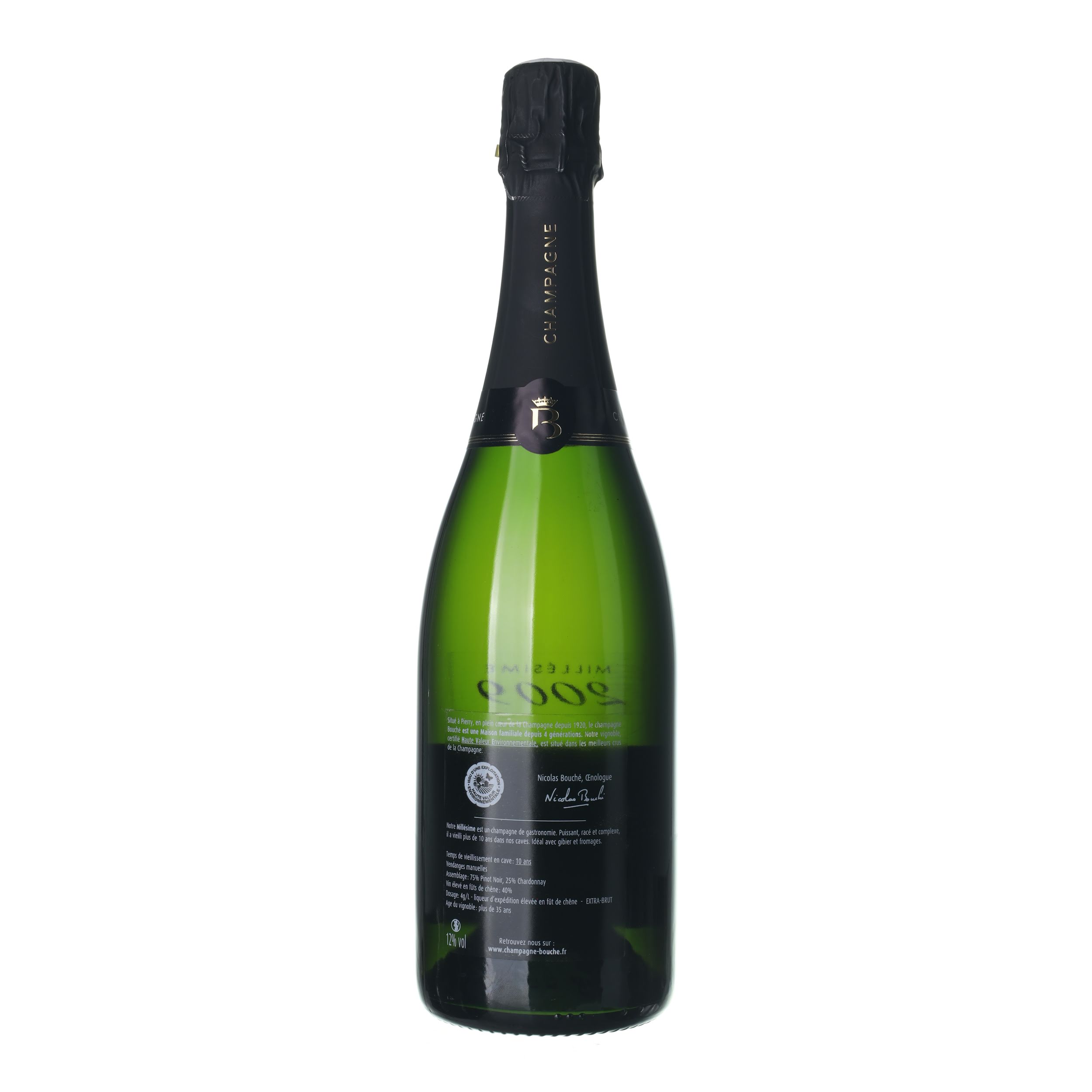2009 Champagne Bouché Extra Brut Millesime Vintage (0,75l) – Obrázok 2