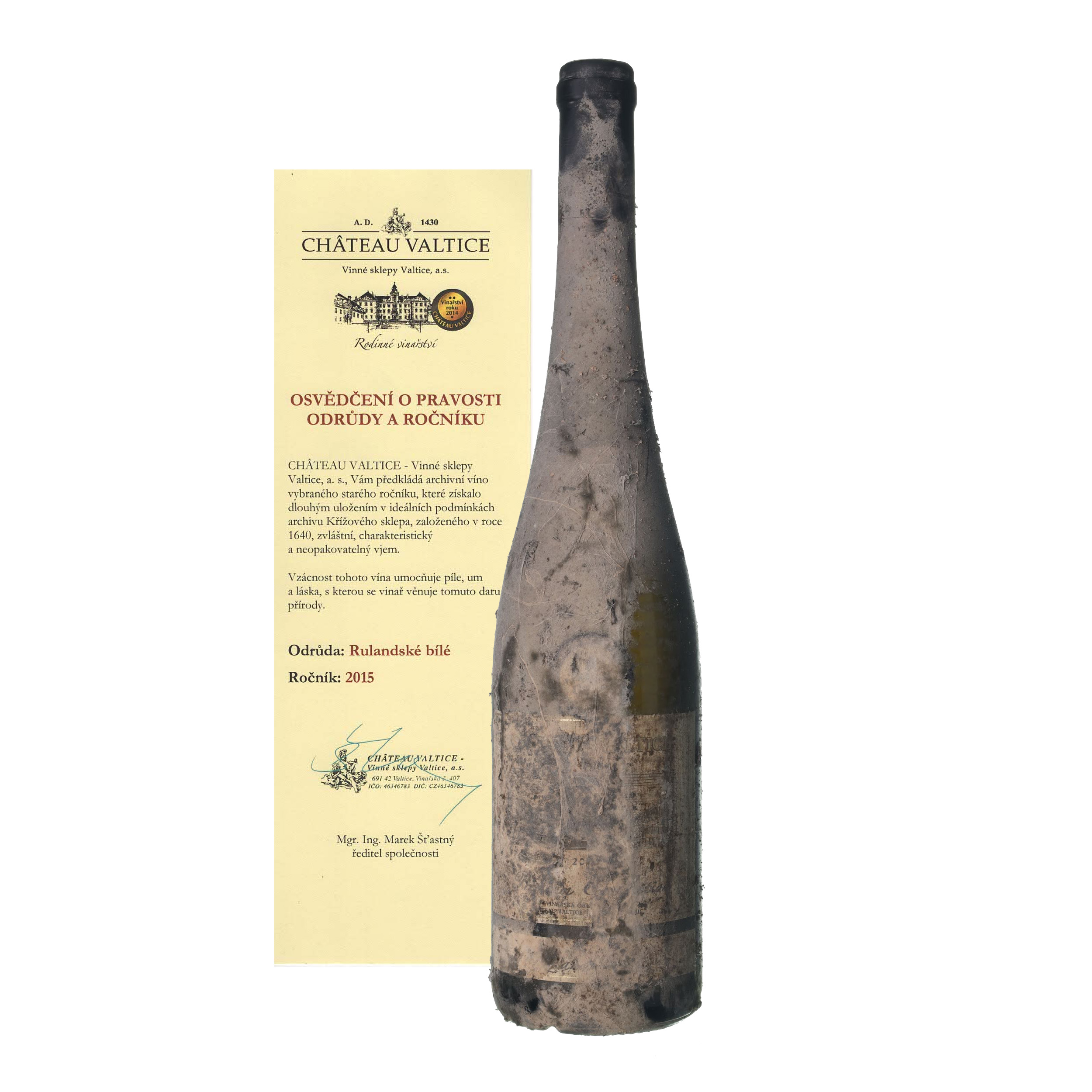 2015 Rulandské biele / Pinot blanc Château Valtice (0,75l)