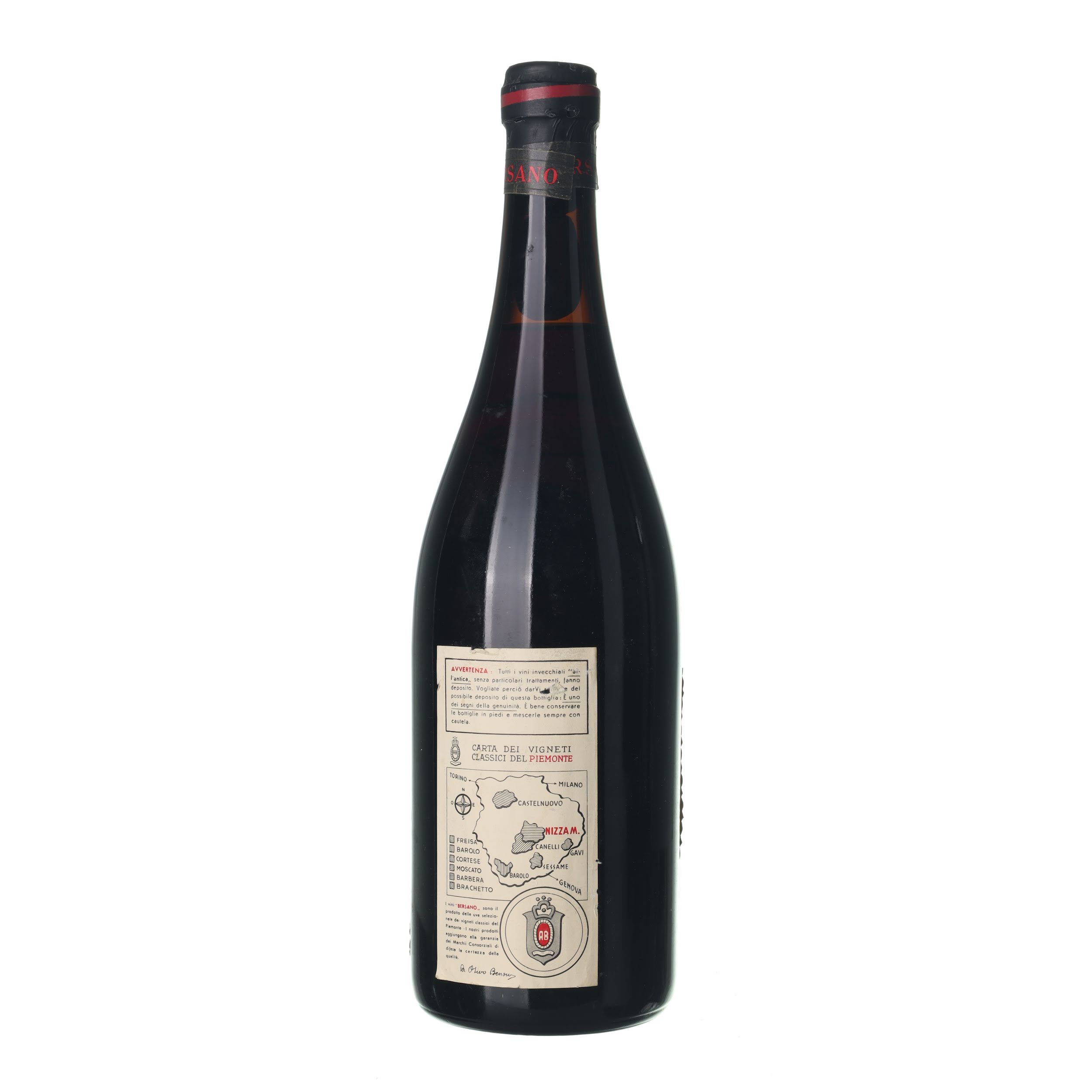 1964 Barolo Riserva Bersano (0,75l) – Obrázok 2