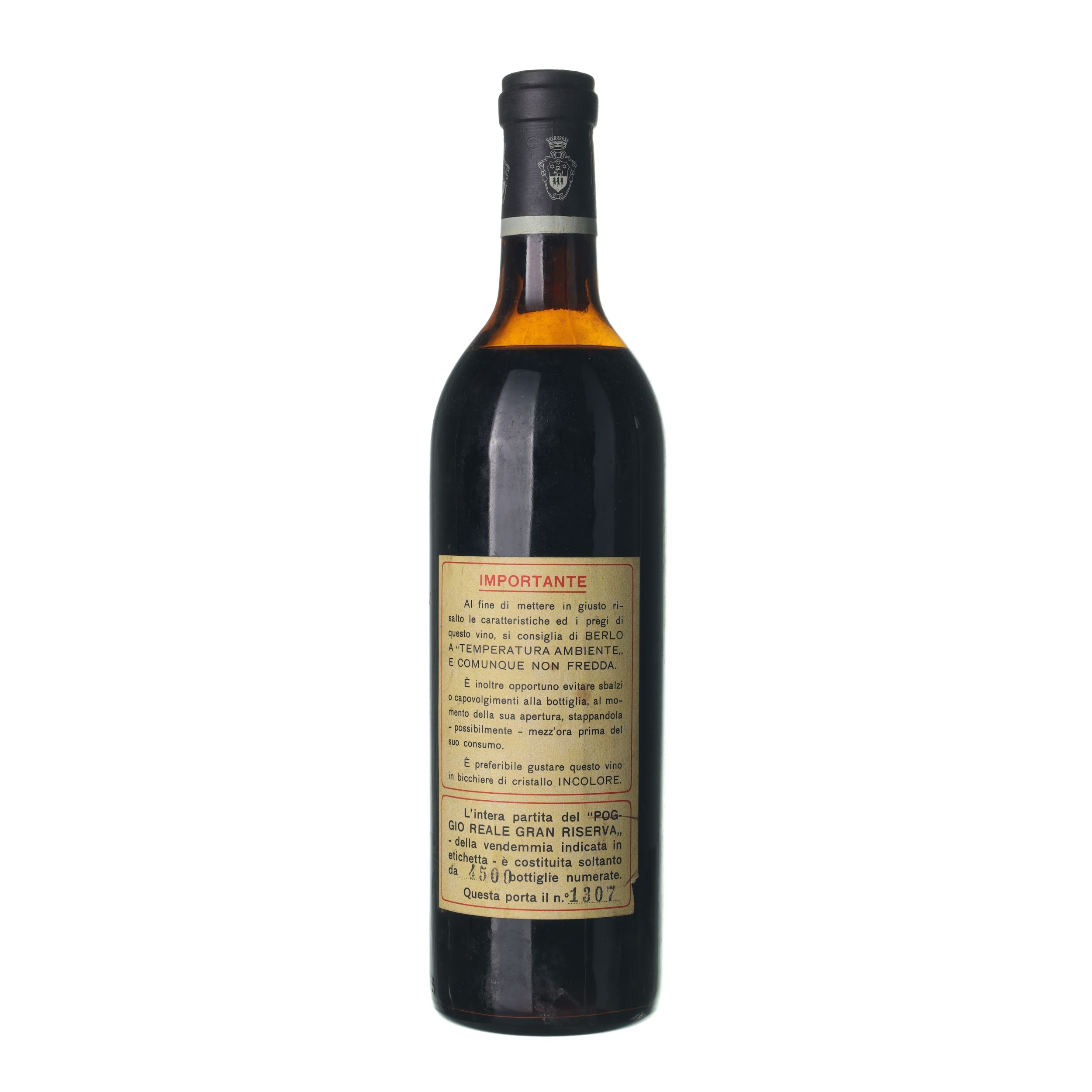 1966 Chianti Riserva Spalletti (0,75l) – Obrázok 2