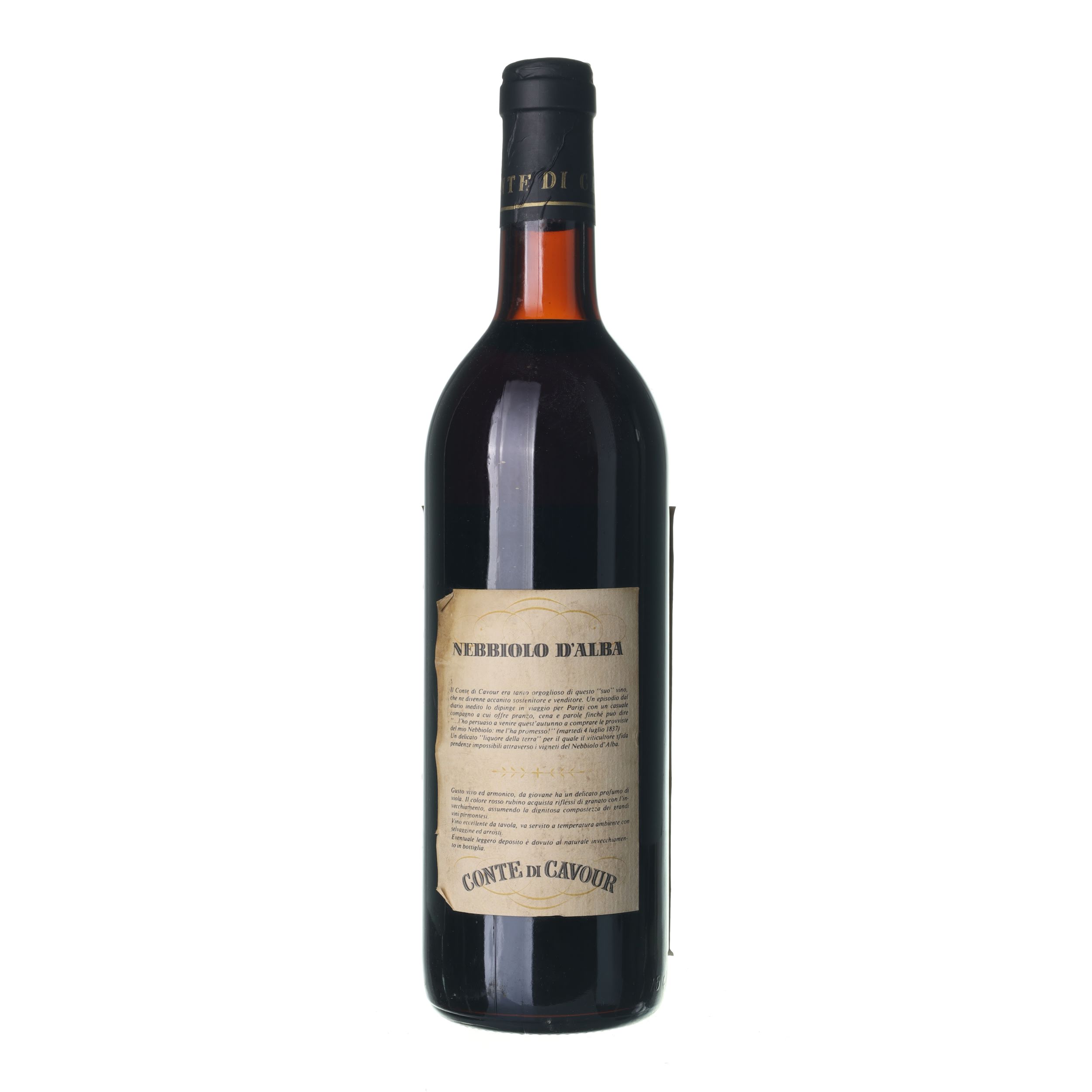 1976 Nebbiolo d´Alba Conte di Cavour (0,75l) – Obrázok 2