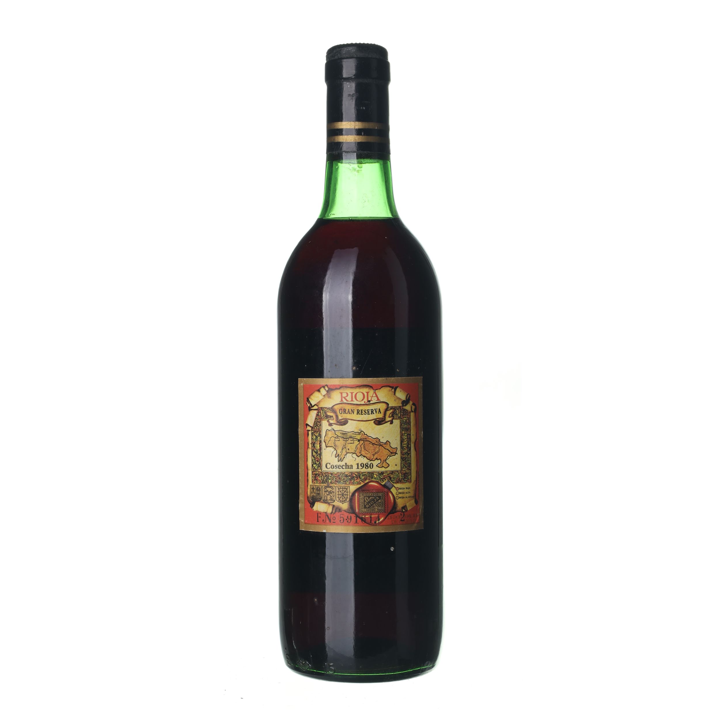 1980 Rioja Gran Reserva Viña Berceo (0,75l) – Obrázok 2