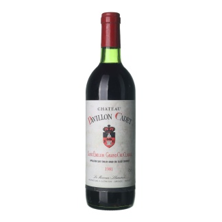 1981 Saint-Emilion Grand Cru Chateau Pavillon Cadet (0,75l)