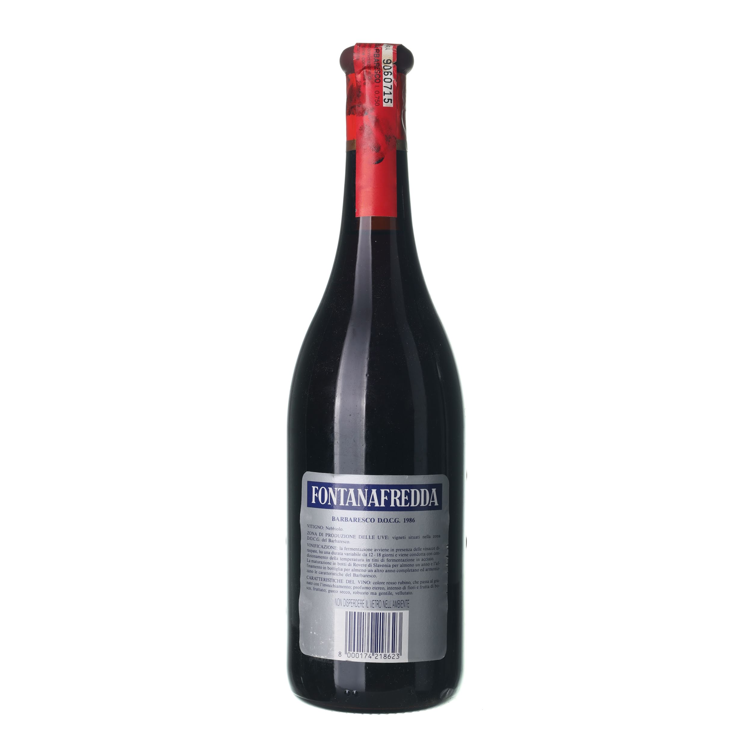 1986 Barbaresco Fontanafredda (0,75l) – Obrázok 2
