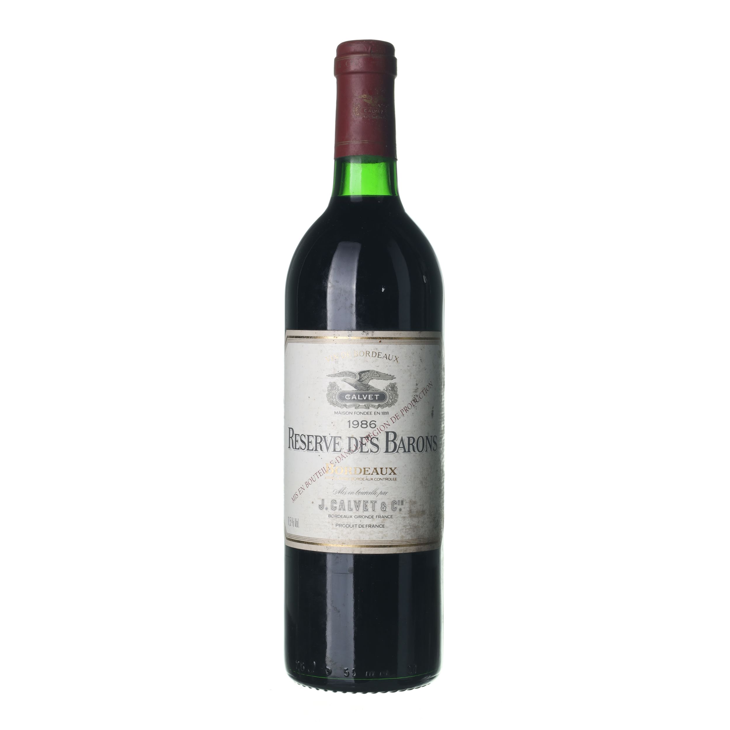 1986 Bordeaux J. Calvet (0,75l)