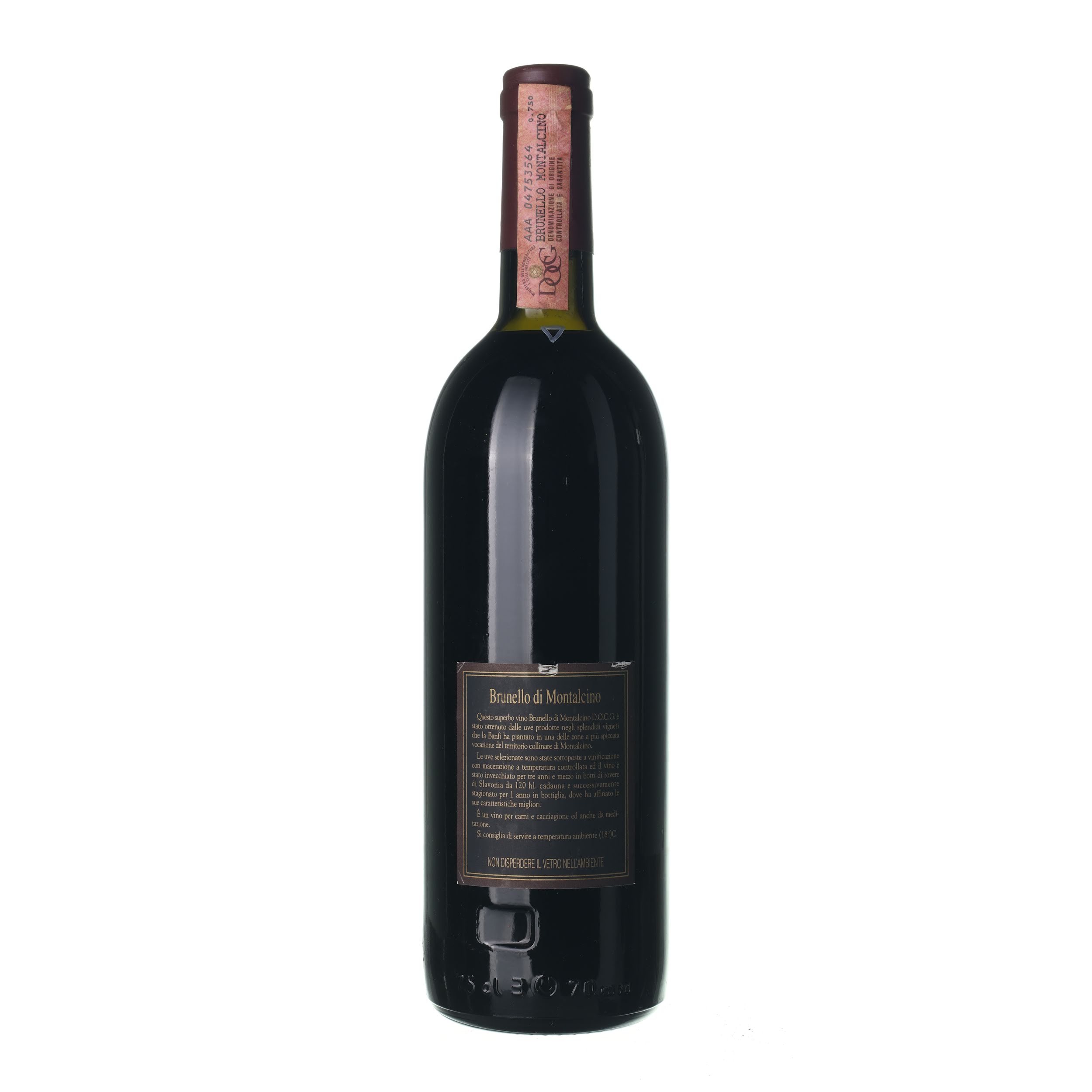 1986 Brunello di Montalcino Banfi (0,75l) – Obrázok 2