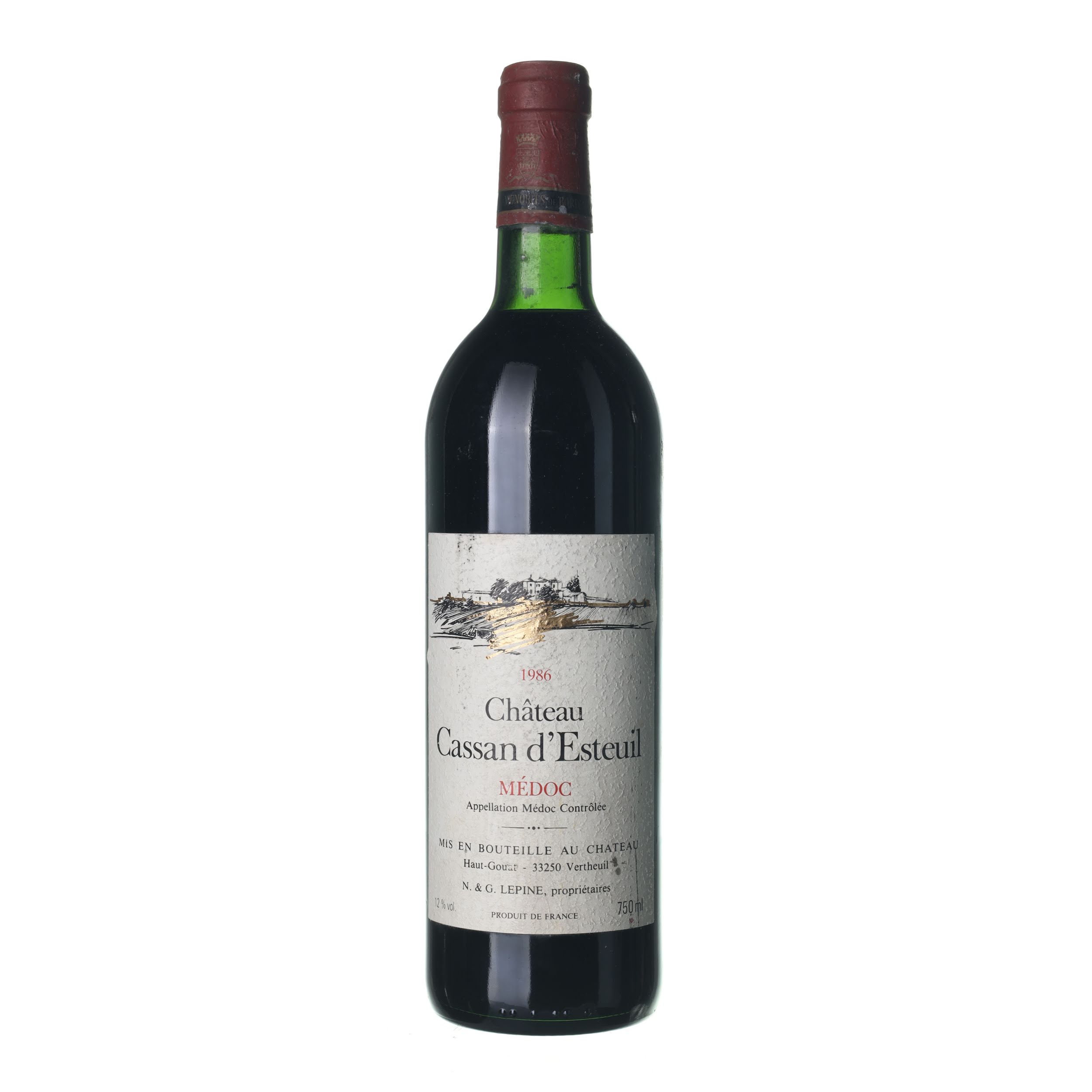 1986 Médoc Chateau Cassan d'Esteuil (0,75l)