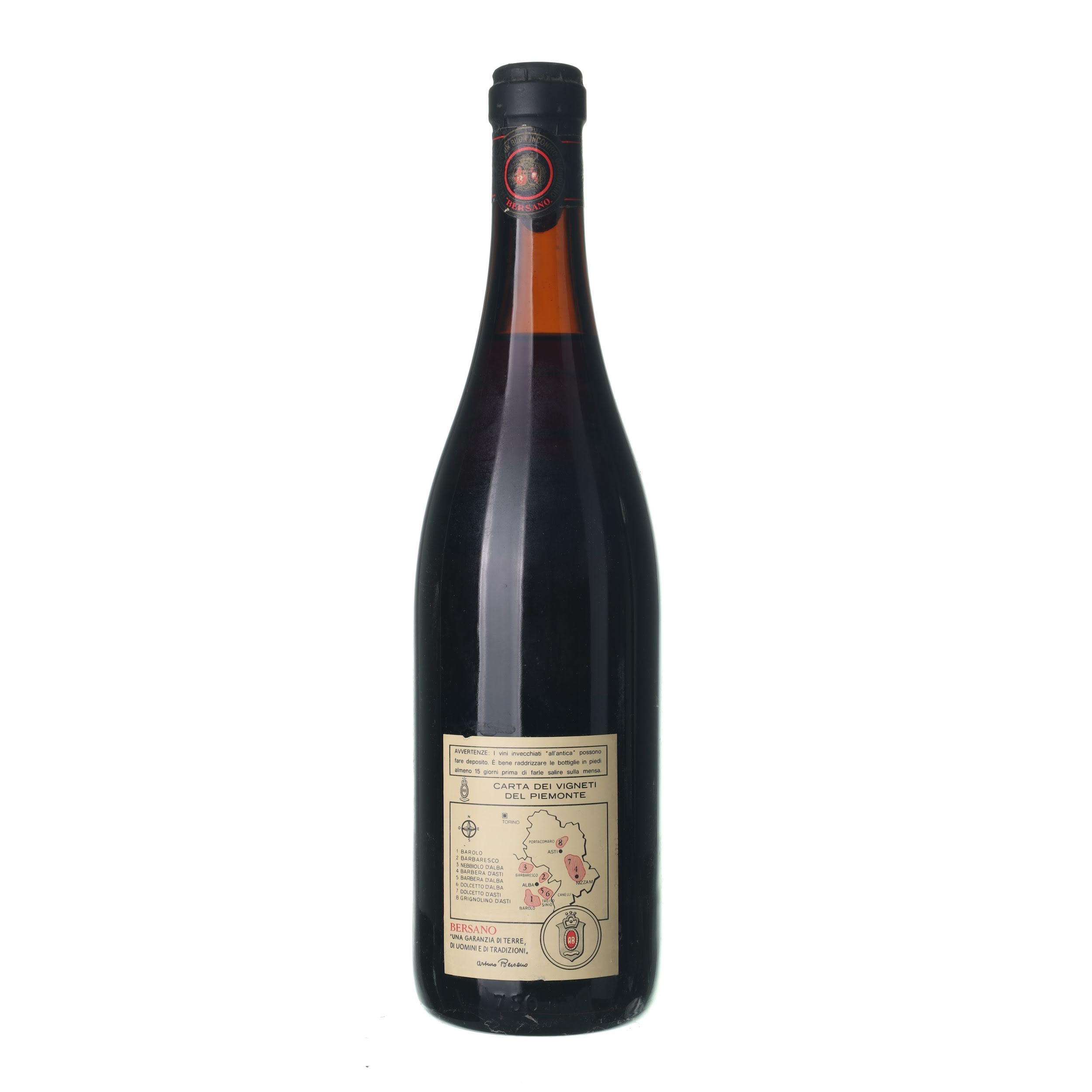 1986 Nebbiolo d´Alba Bersano (0,75l) – Obrázok 2