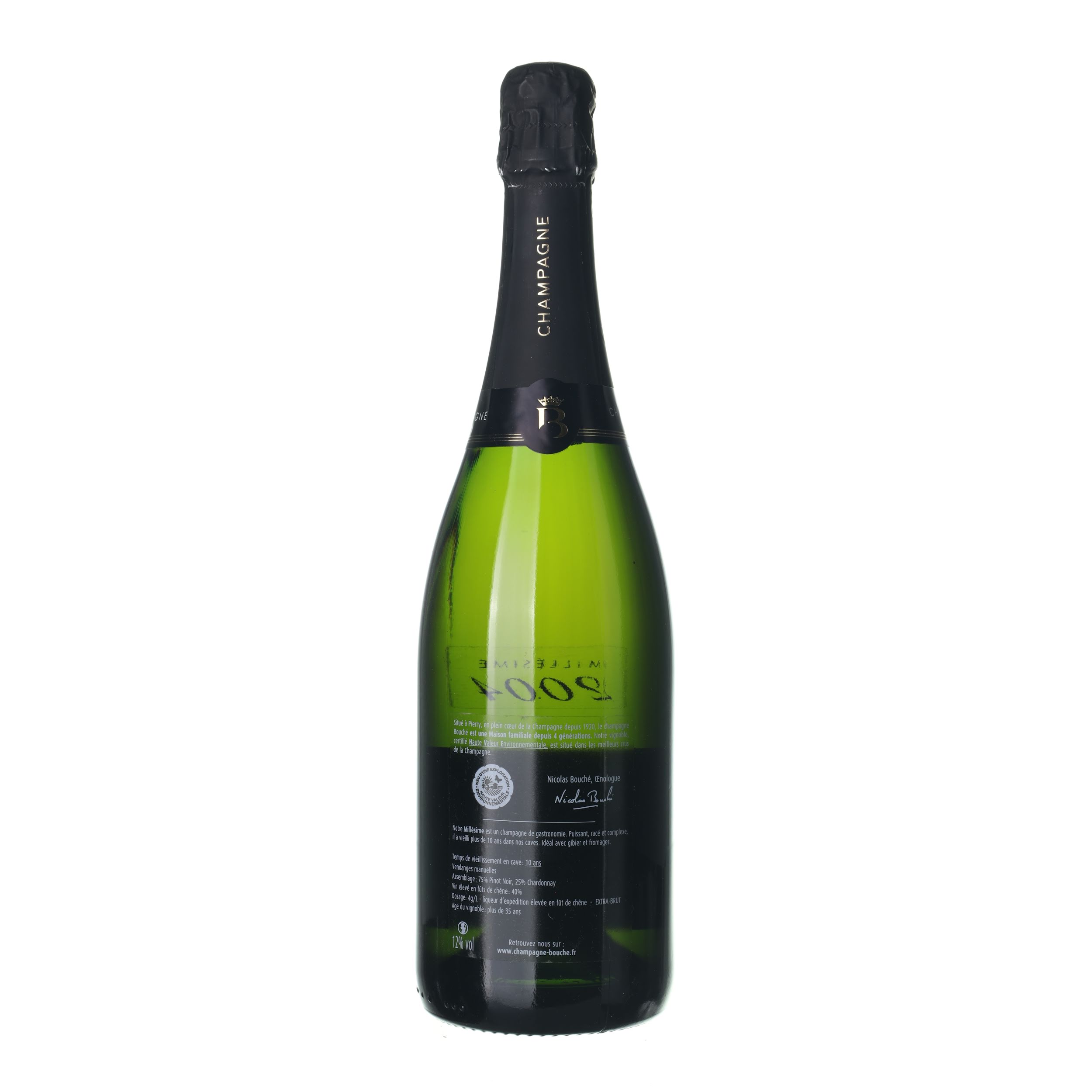 2004 Champagne Bouché Extra Brut Millesime Vintage (0,75l) – Obrázok 2