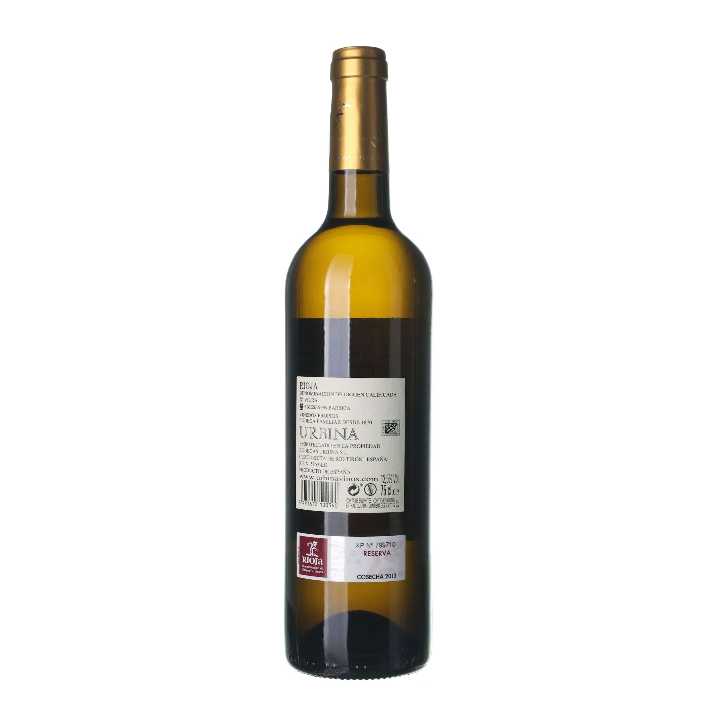 2013 Rioja DOC Reserva Bodegas Urbina (0,75l) – Obrázok 2