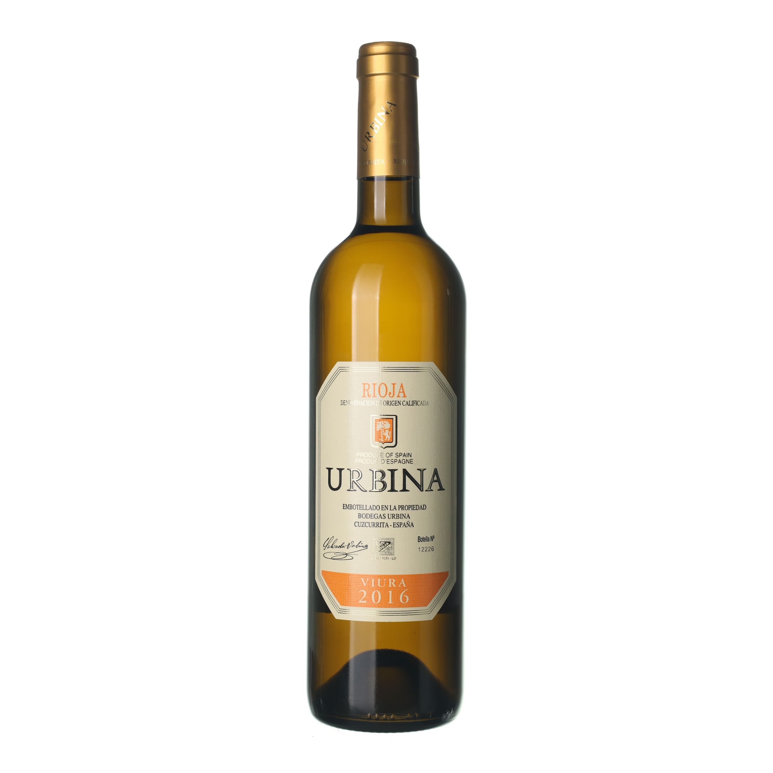 2016 Rioja DOC Viura Crianza Bodegas Urbina (0,75l)