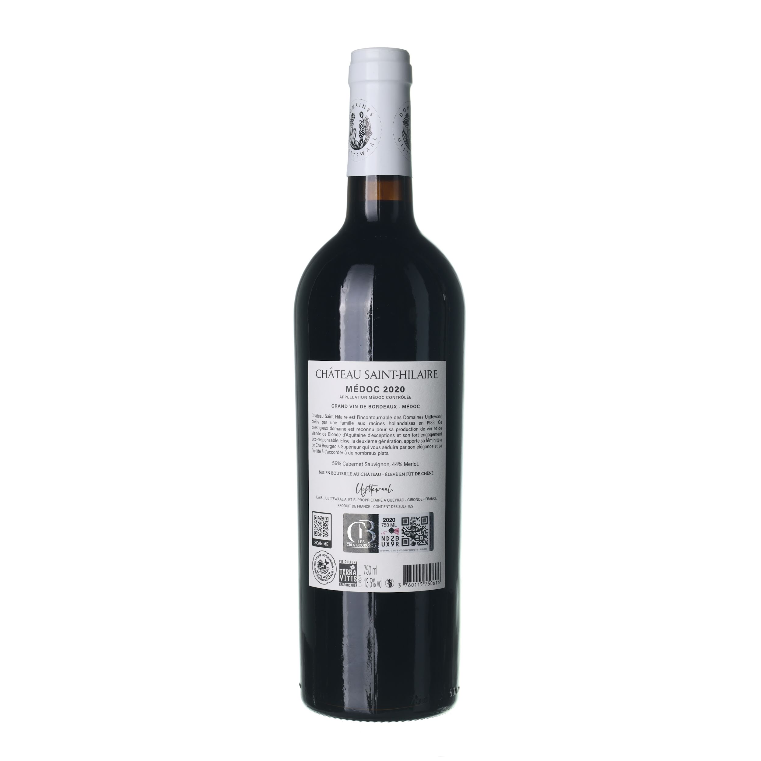 2020 Médoc Cru Bourgeois Supérieur Château Saint-Hilaire (0,75l) – Obrázok 2