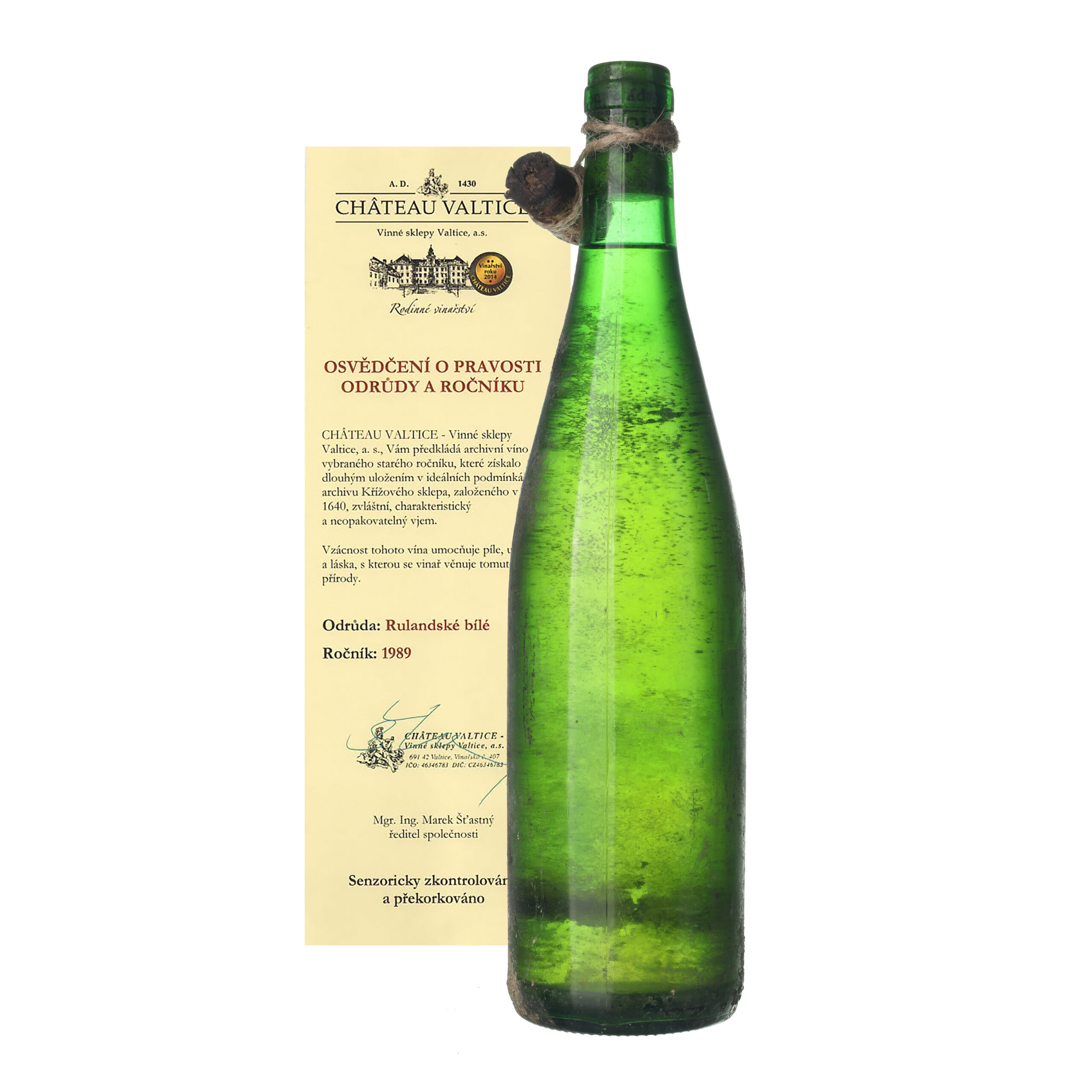 1989 Rulandské biele / Pinot blanc Château Valtice (0,75l)