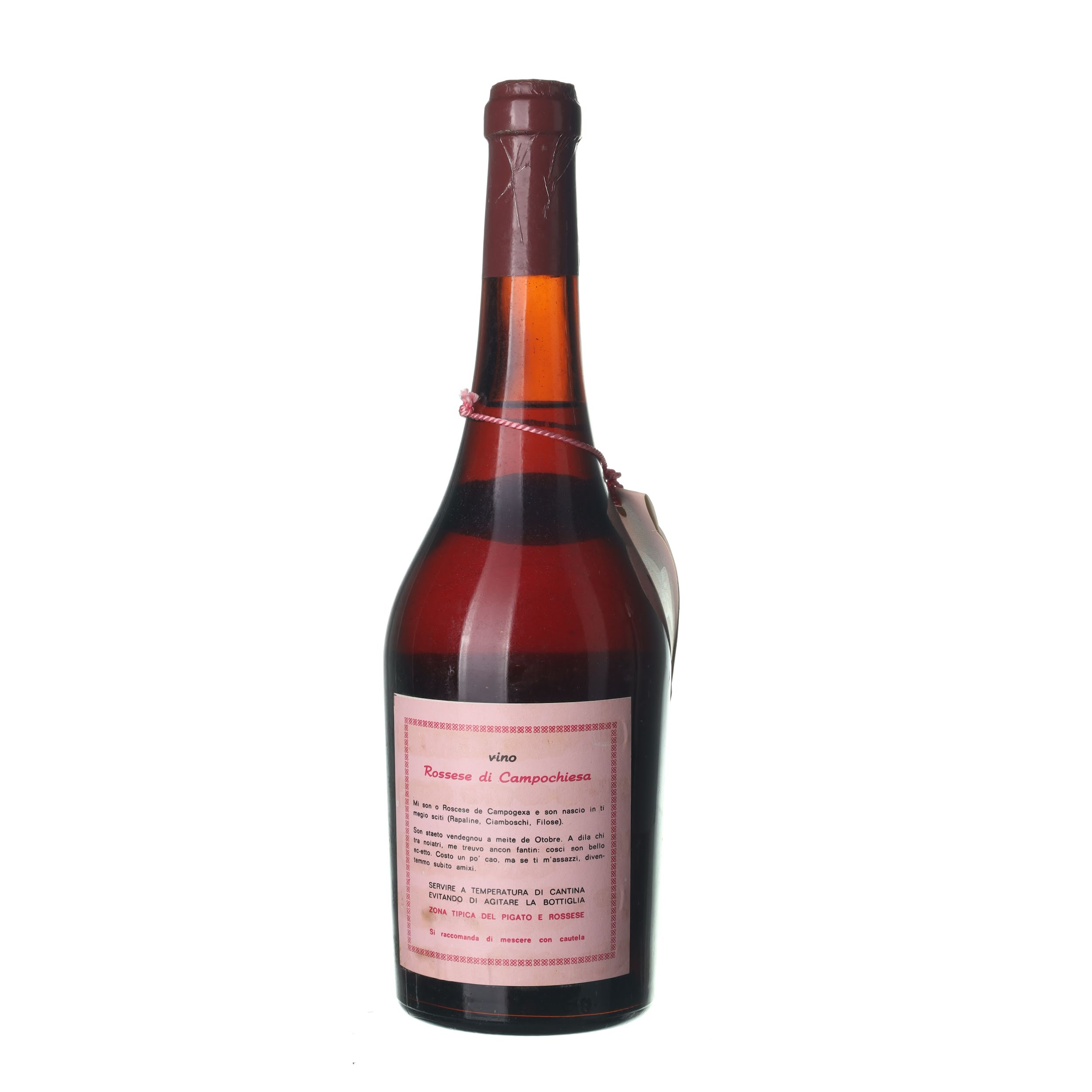 1975 Rossese di Campochiesa Cantine Calleri (0,75l) – Obrázok 2