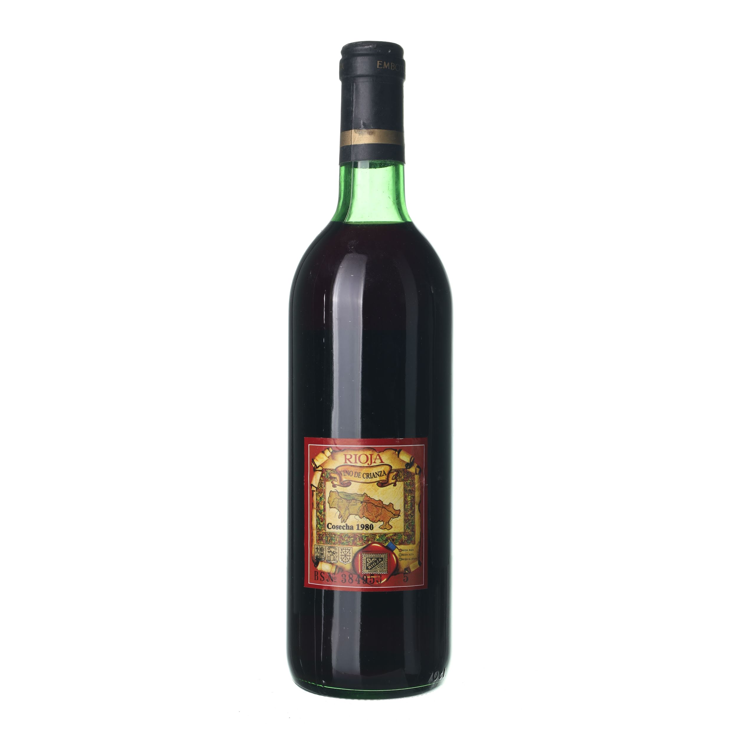1980 Rioja Crianza Viña Cumbrero (0,7l) – Obrázok 2