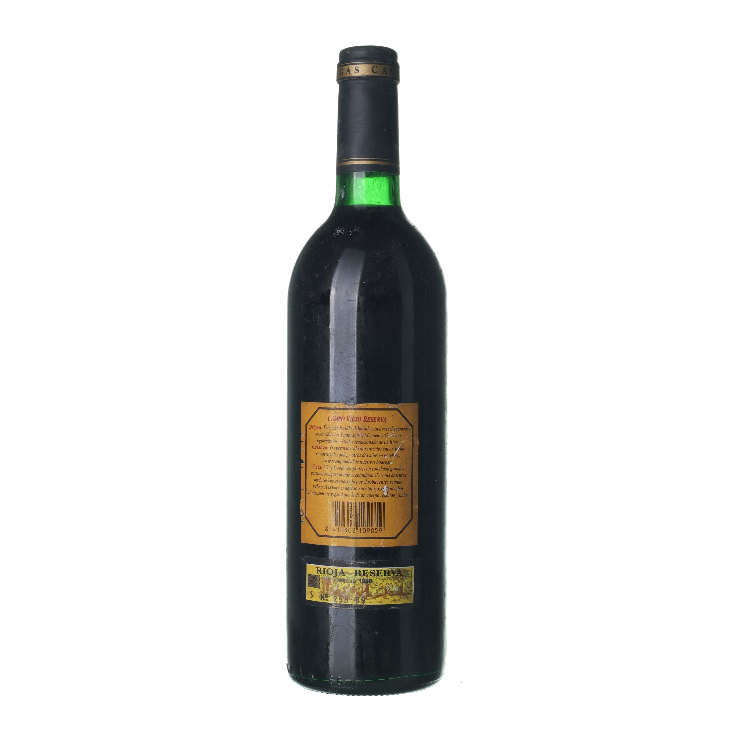 1980 Rioja Reserva Campo Viejo (0,75l) – Obrázok 2