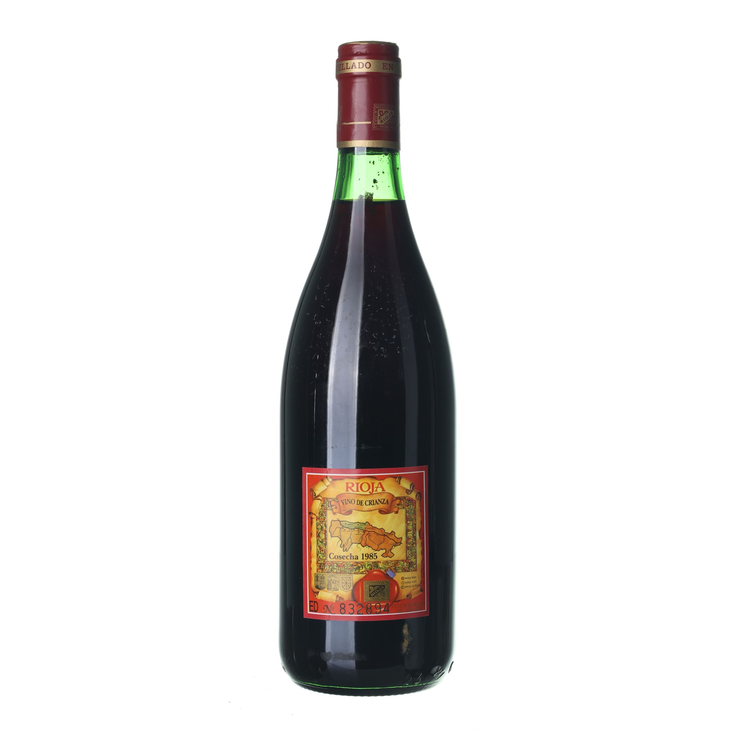 1985 Rioja Crianza Bodegas Velazquez (0,75l) – Obrázok 2