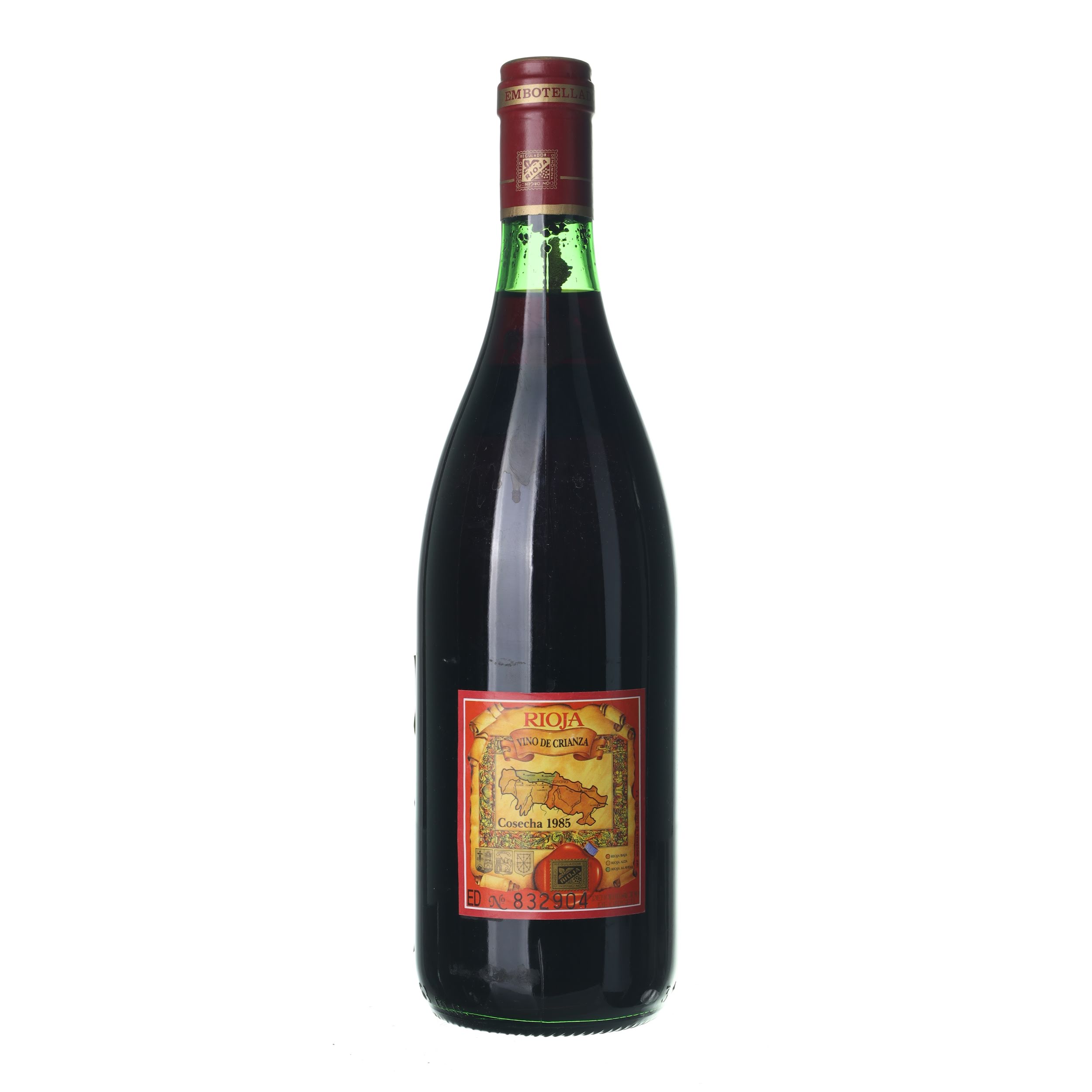 1985 Rioja Crianza Bodegas Velazquez (0,75l) – Obrázok 2