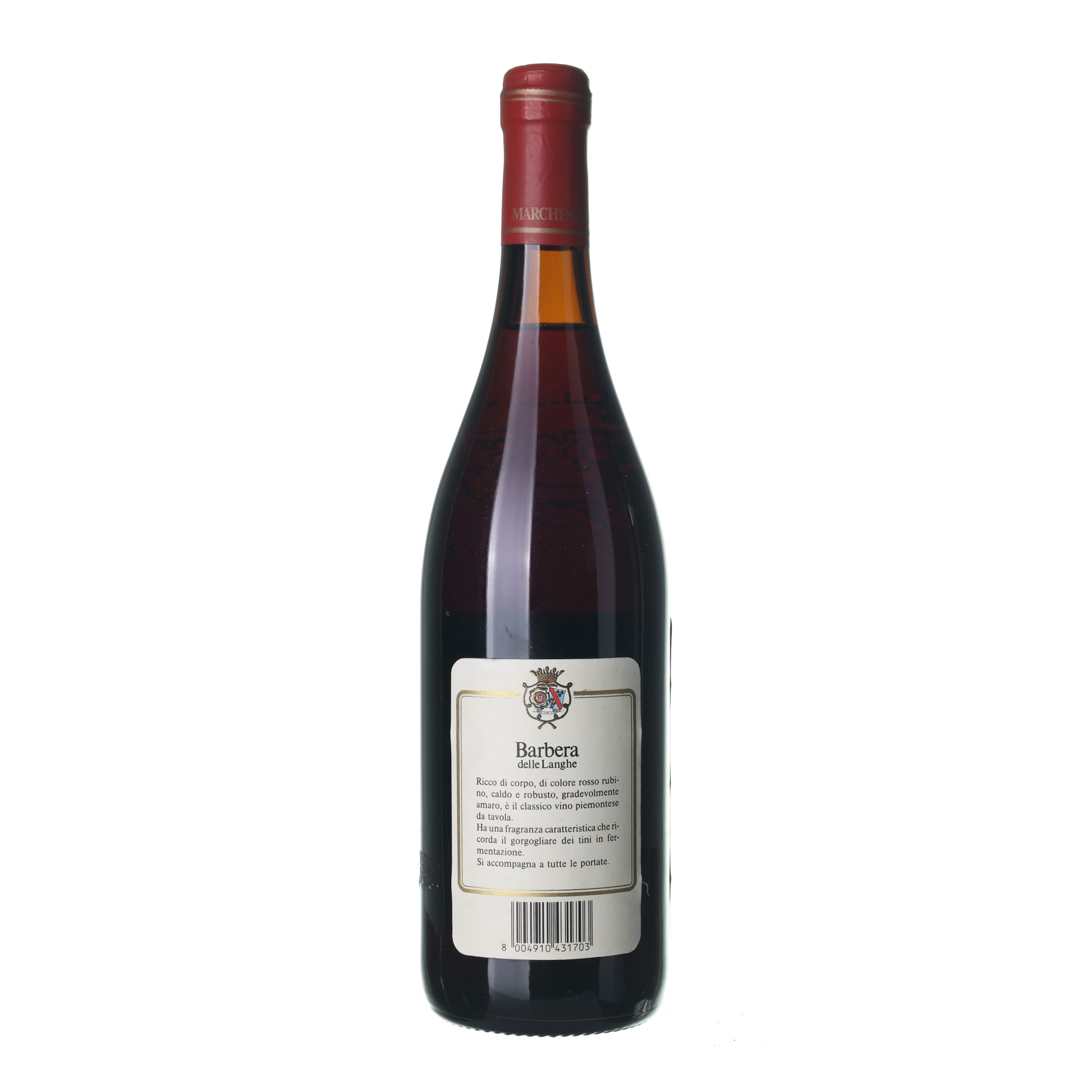 1986 Barbera delle Langhe Marchesi di Barolo (0,75l) – Obrázok 2