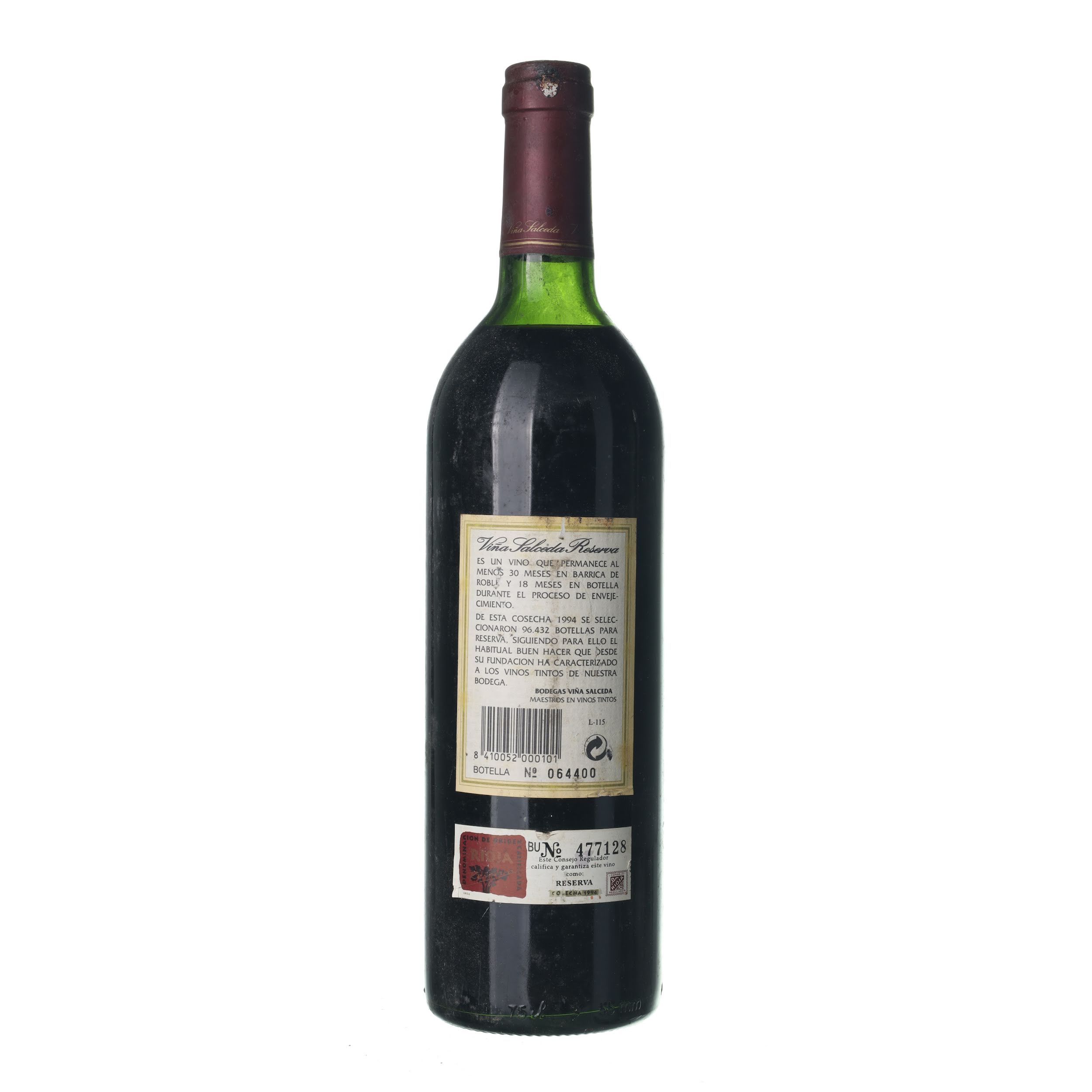 1994 Rioja Reserva Vina Salceda (0,75l) – Obrázok 2