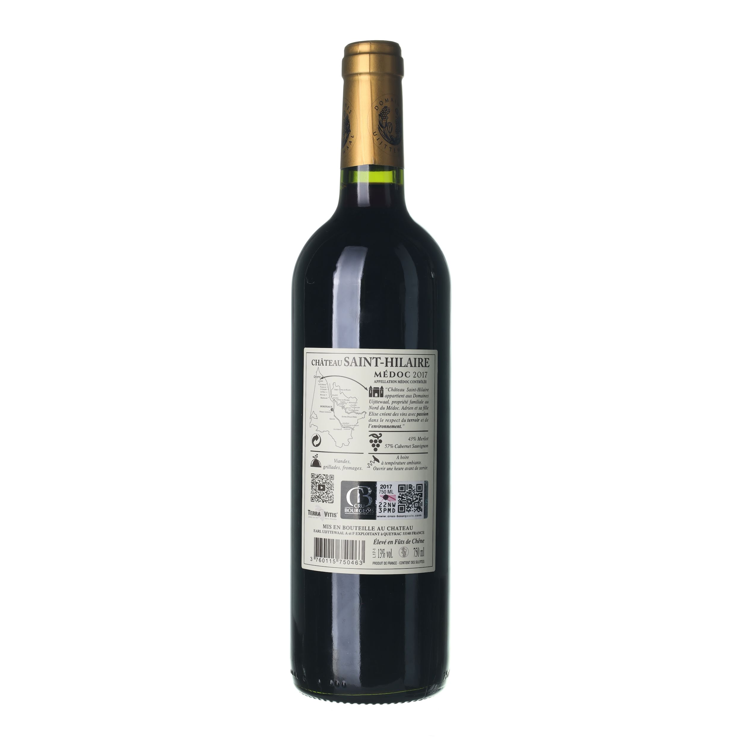 2017 Médoc Cru Bourgeois Château Saint-Hilaire (0,75l) – Obrázok 2