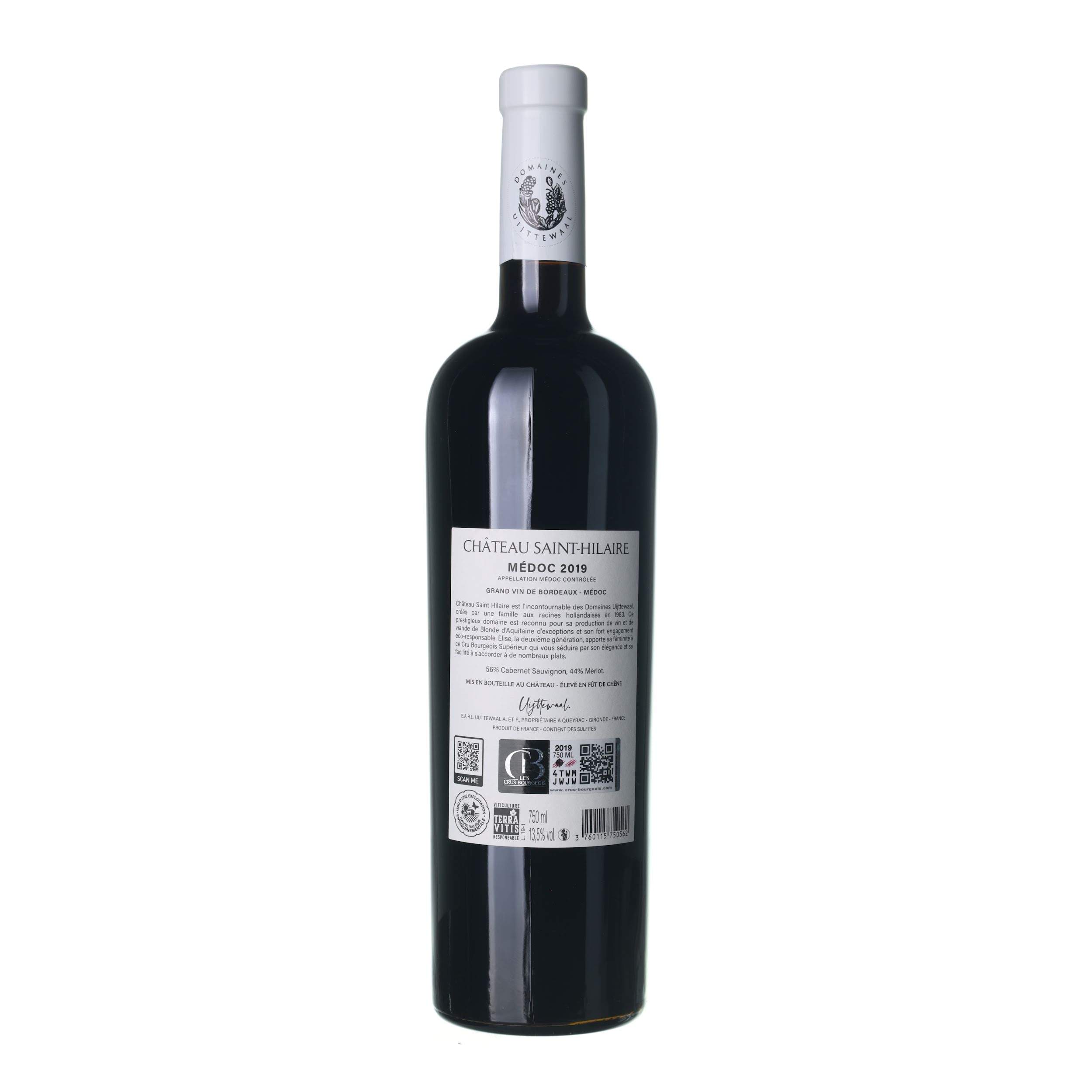 2019 Médoc Cru Bourgeois Supérieur Château Saint-Hilaire (0,75l) – Obrázok 2