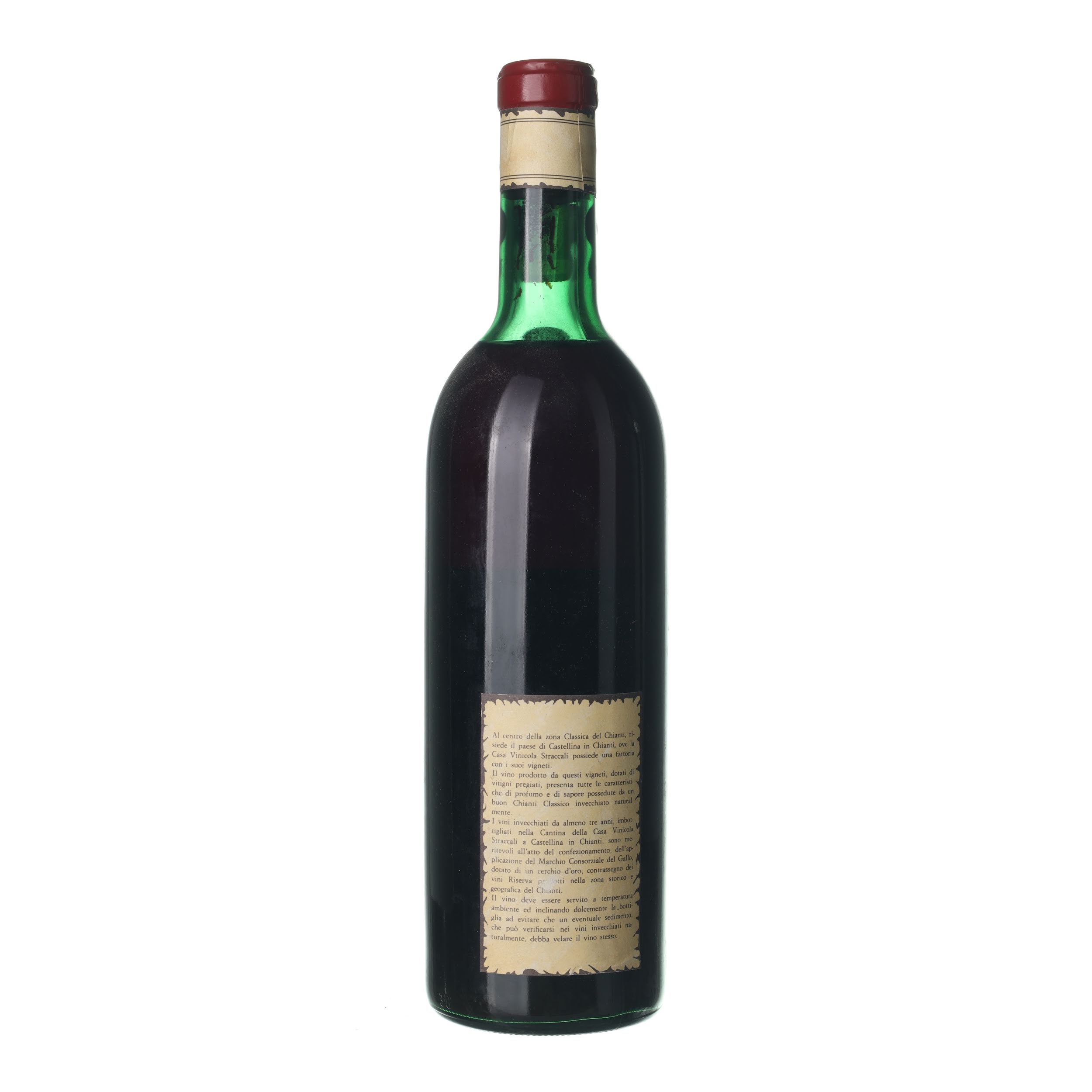 1966 Chianti Riserva Straccali (0,75l) – Obrázok 2