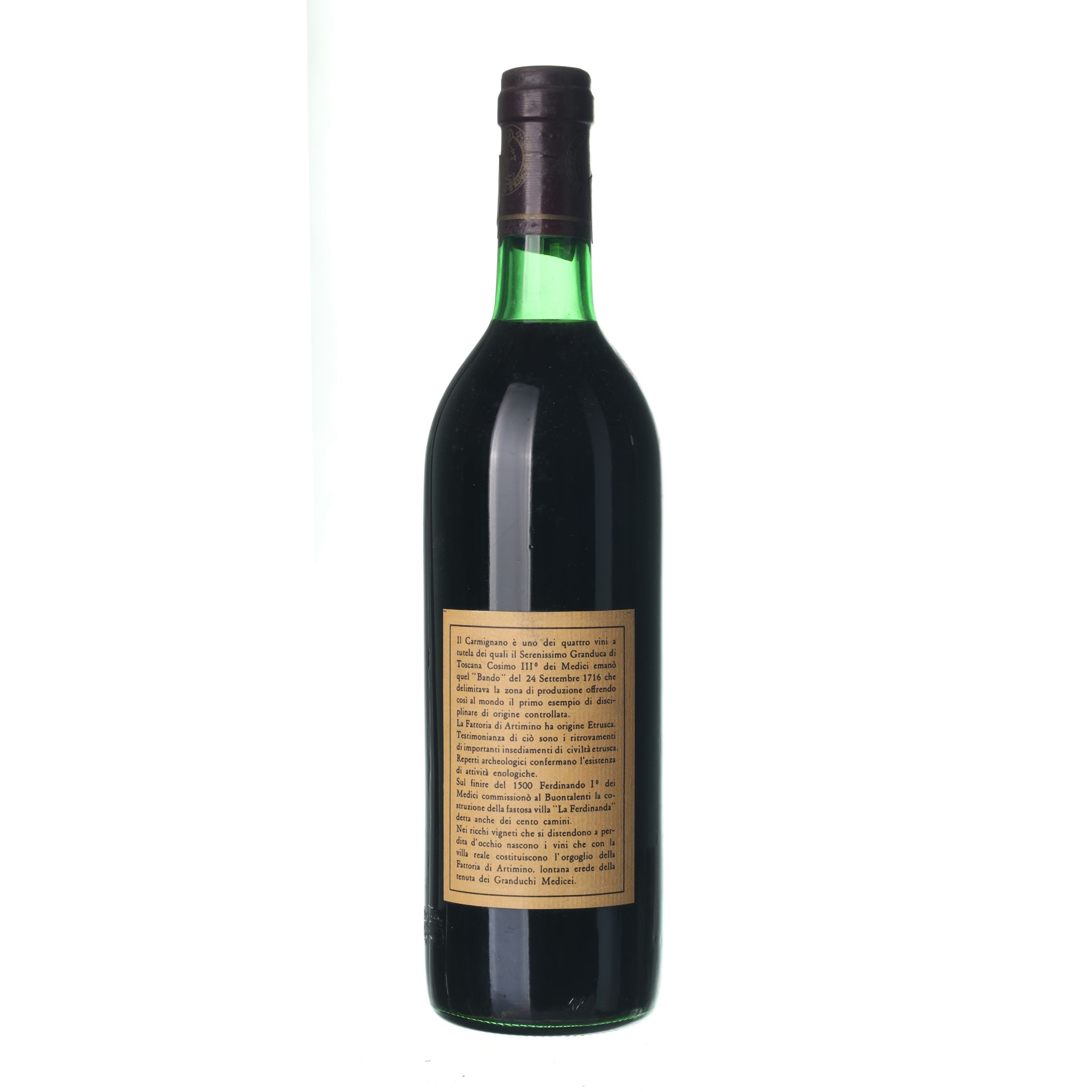 1976 Carmignano Riserva Fattoria Artimino (0,75l) – Obrázok 2