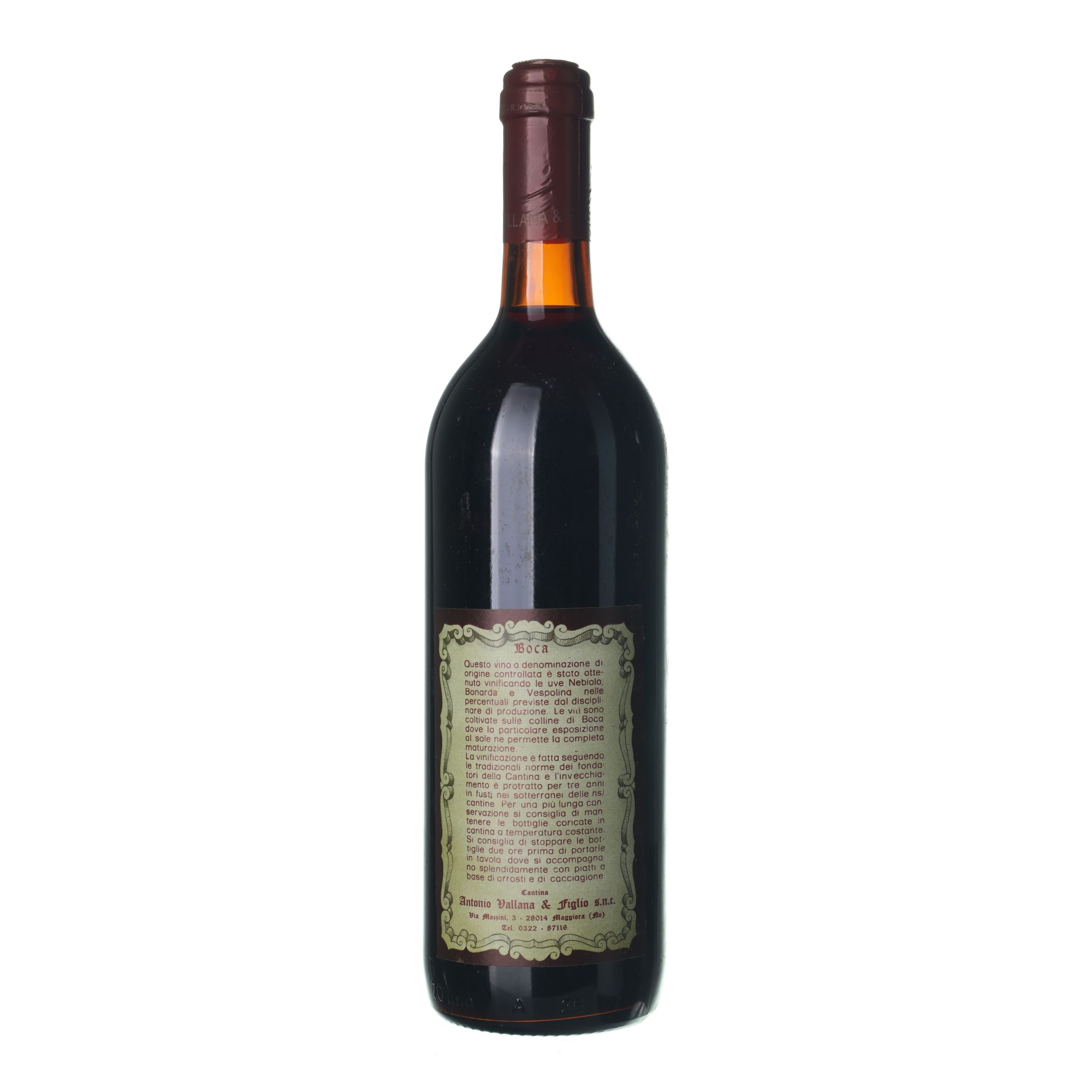 1980 Boca Antonio Vallana (0,75l) – Obrázok 2