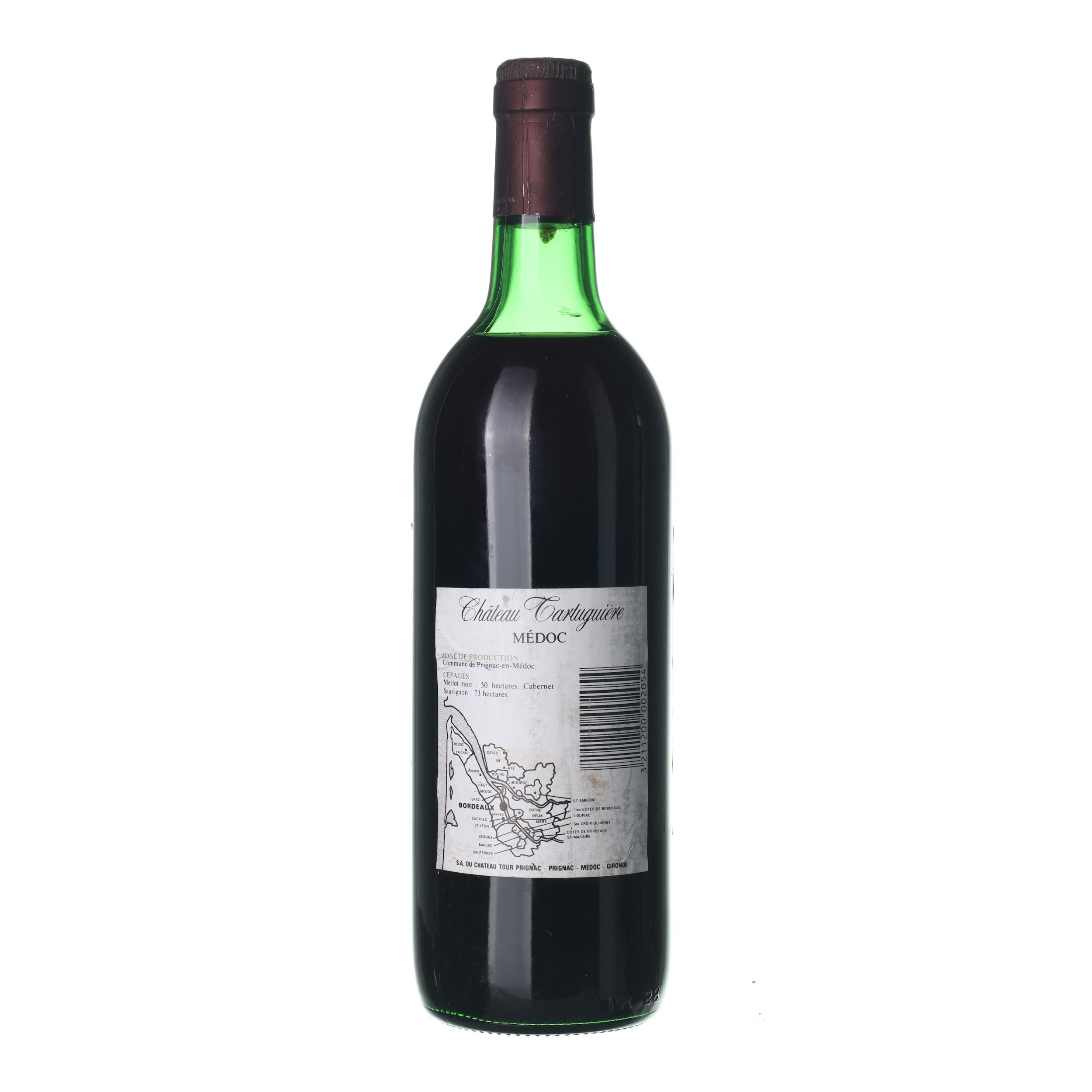 1986 Médoc Cru Bourgeois Chateau Tartuguiere (0,75l) – Obrázok 2