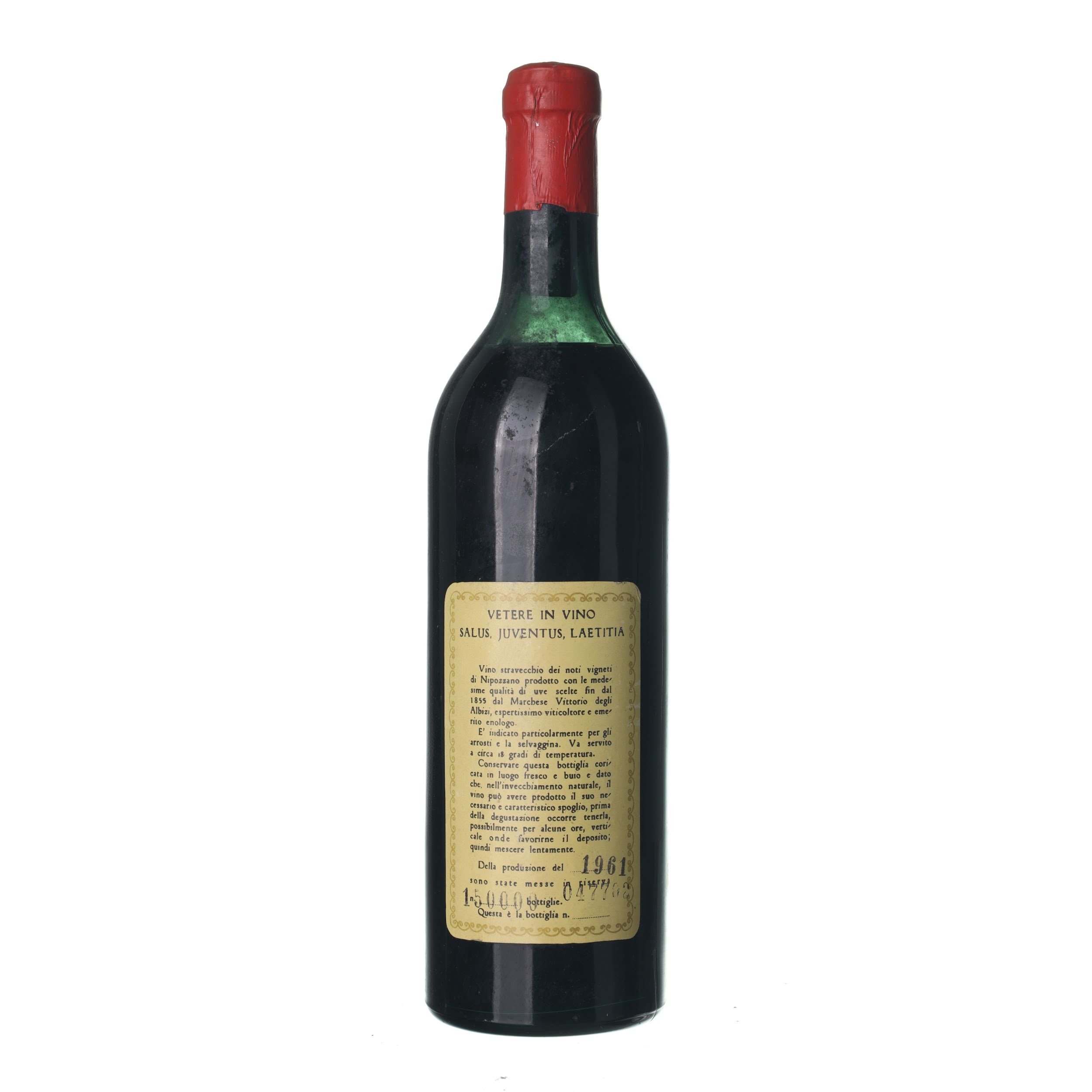 1961 Chianti Marchesi Frescobaldi (0,75l) – Obrázok 2