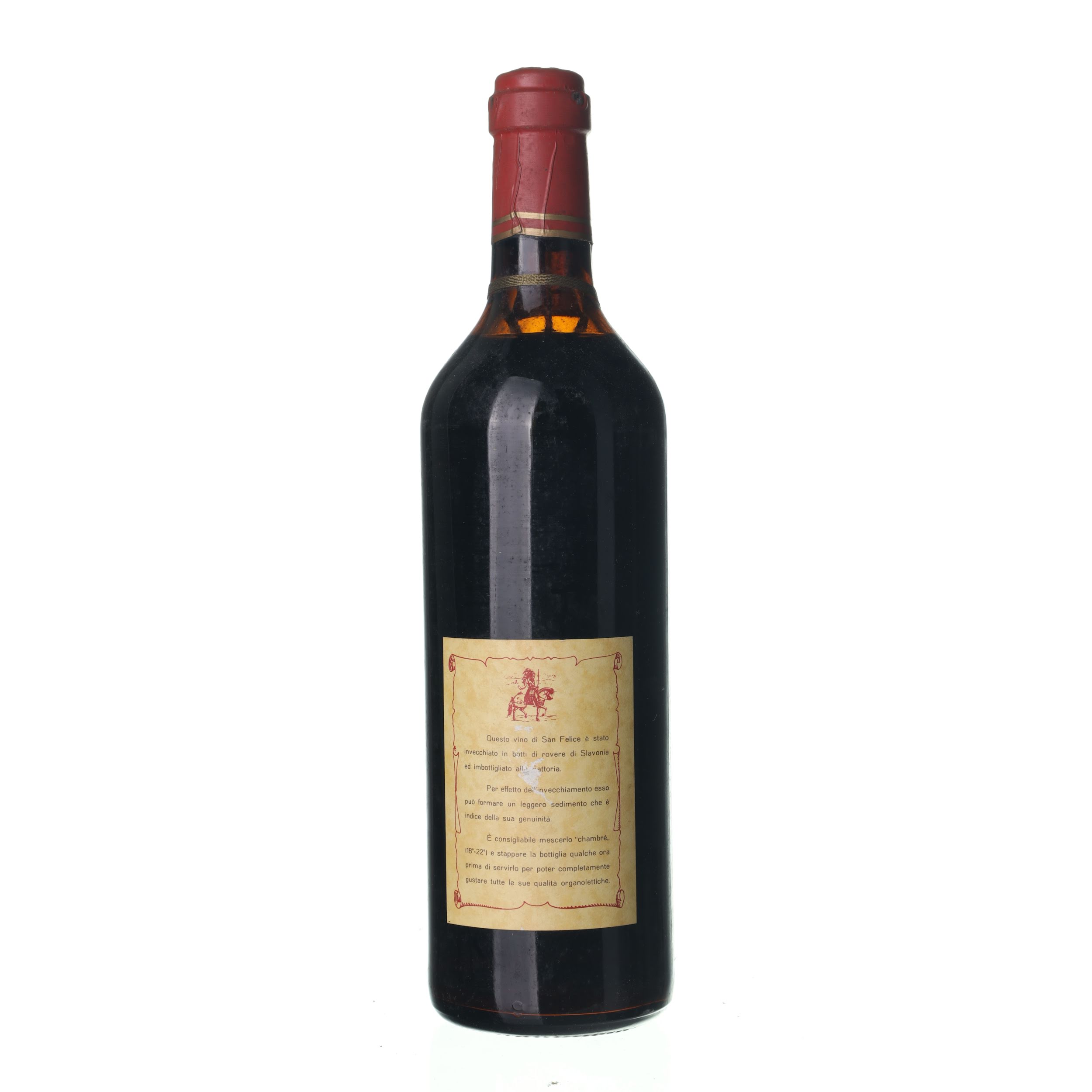 1968 Chianti Riserva San Felice (0,75l) – Obrázok 2