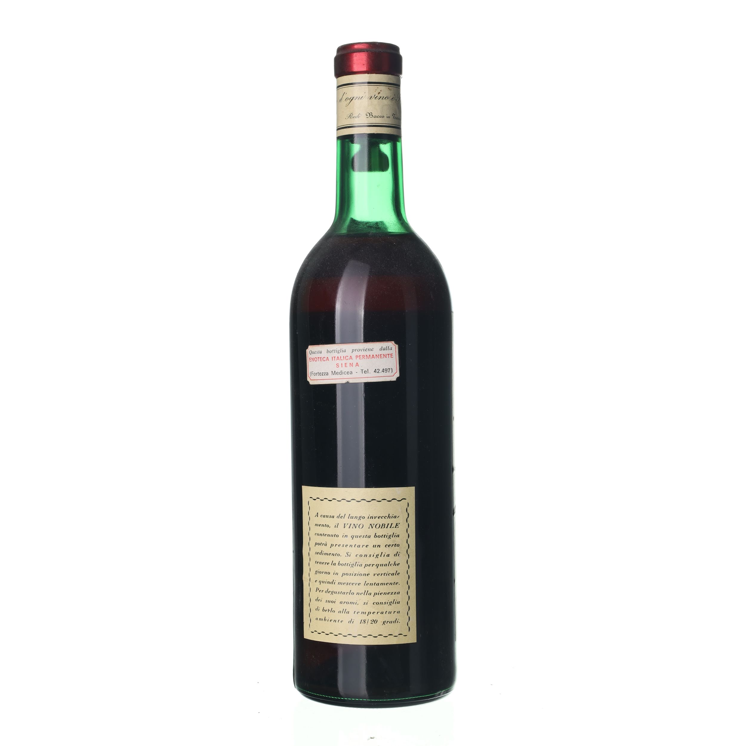 1968 Vino Nobile di Montepulciano Riserva Tenuta S Agnese (0,75l) – Obrázok 2