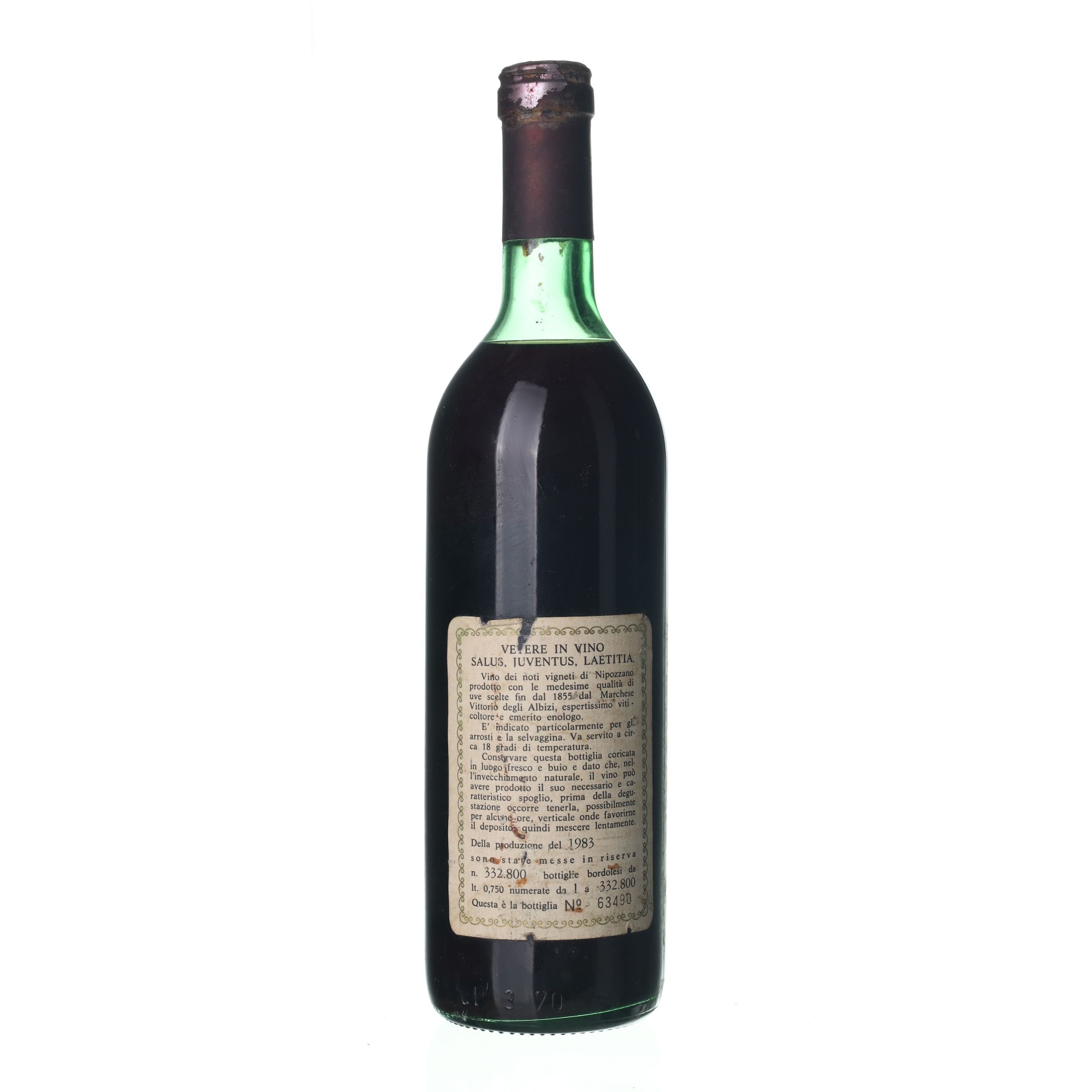 1983 Chianti Riserva Nipozzano (0,75l) – Obrázok 2