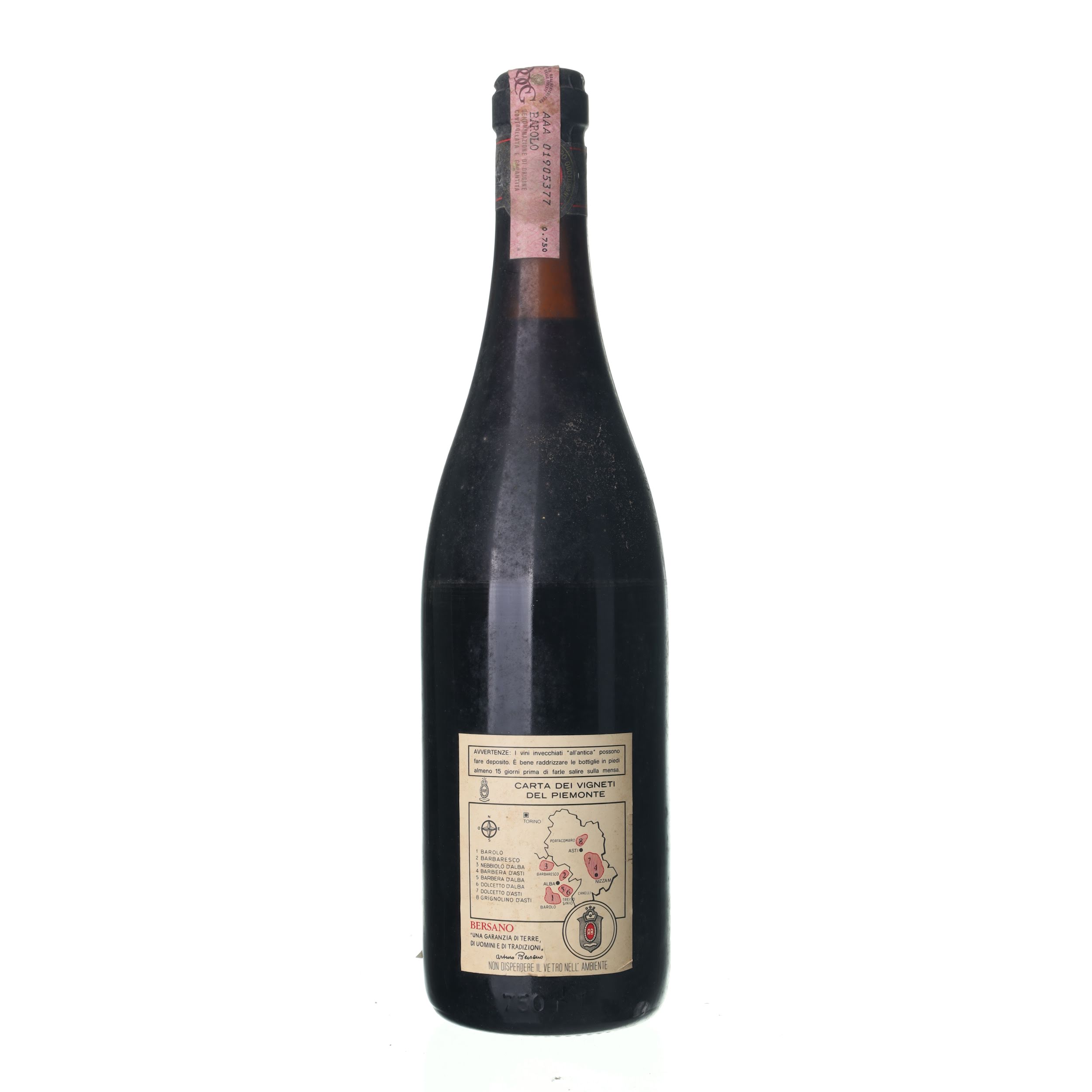 1987 Barolo Bersano (0,75l) – Obrázok 2