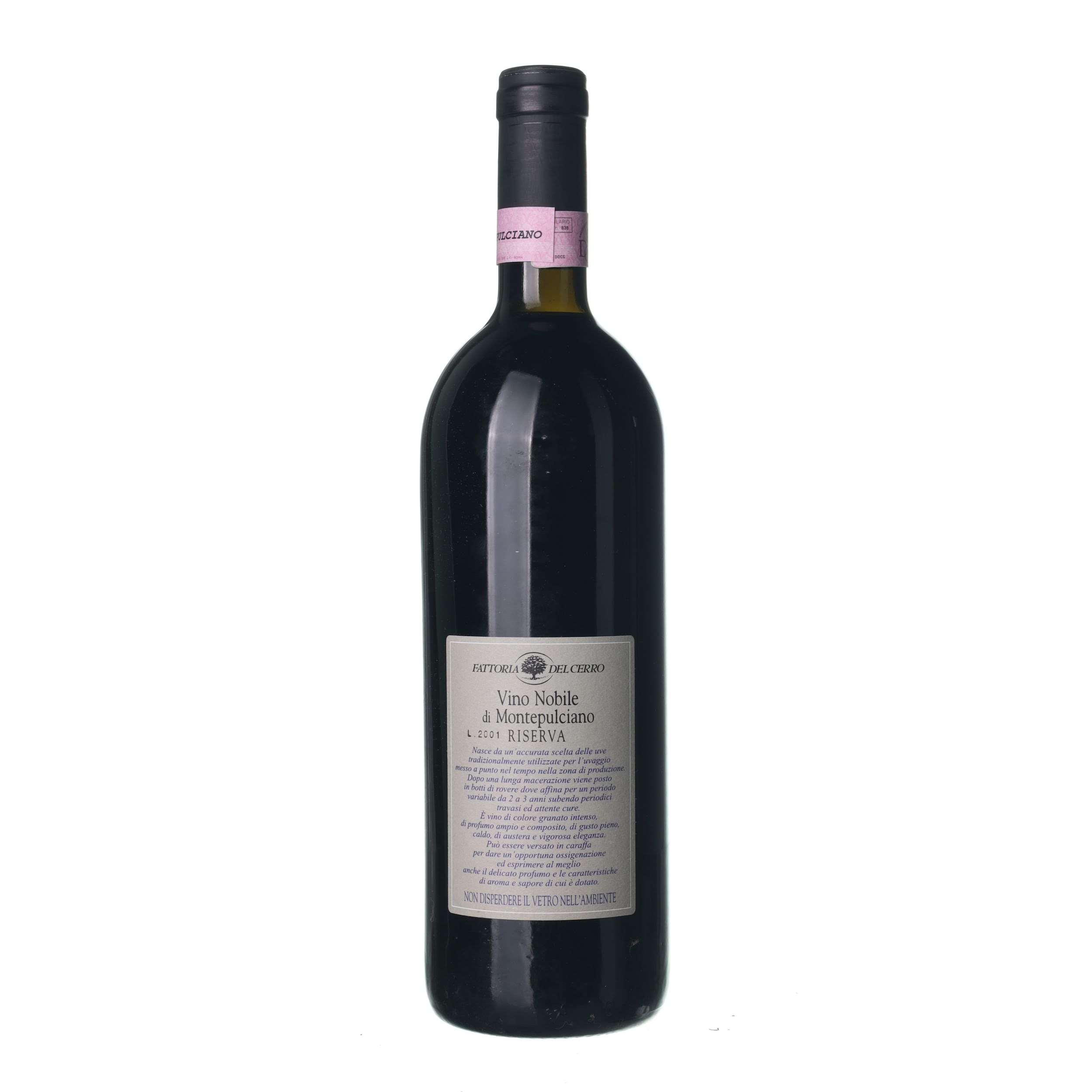 1998 Vino Nobile di Montepulciano Riserva Fattoria del Cerro (0,75l) – Obrázok 2