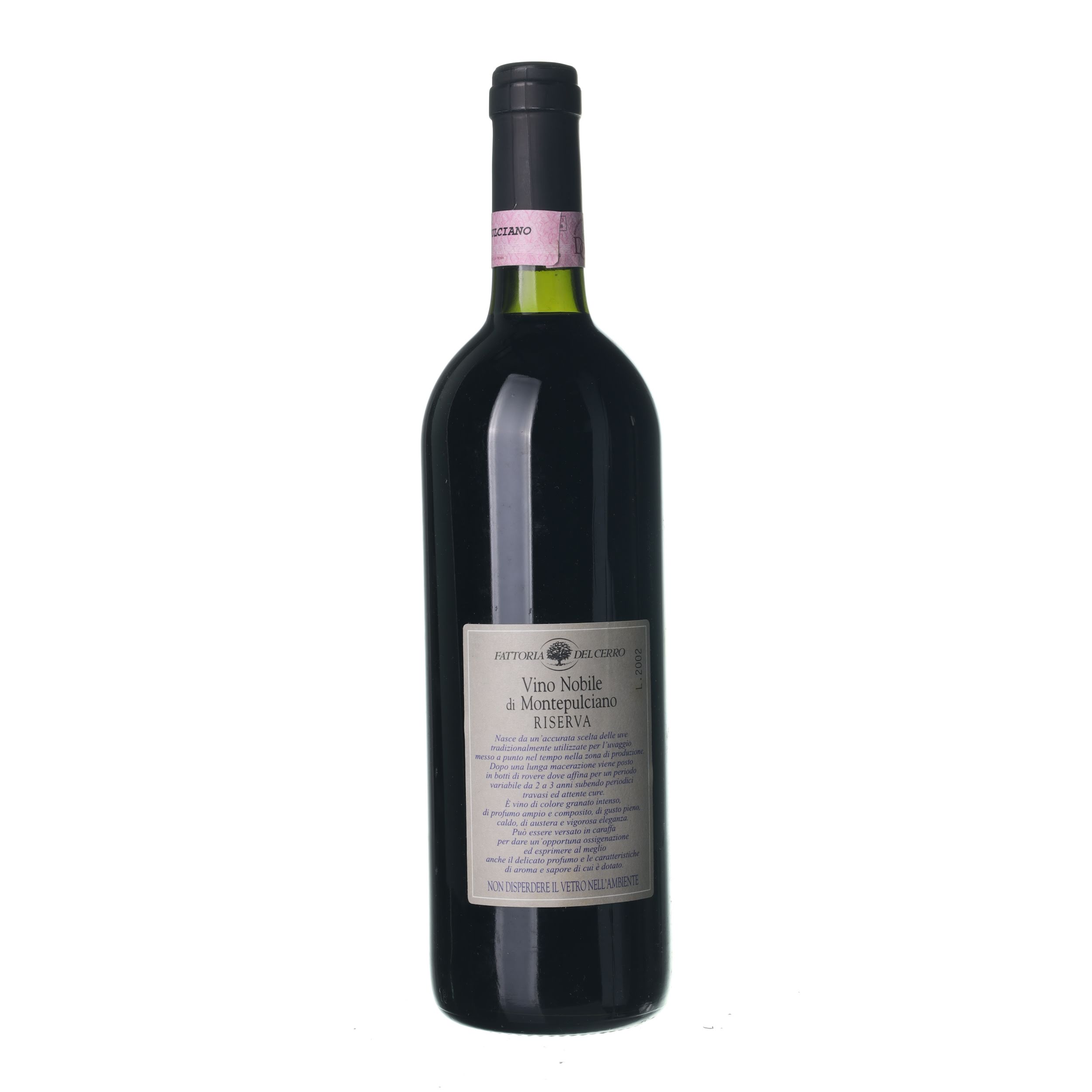 1999 Vino Nobile di Montepulciano Riserva Fattoria del Cerro (0,75l) – Obrázok 2