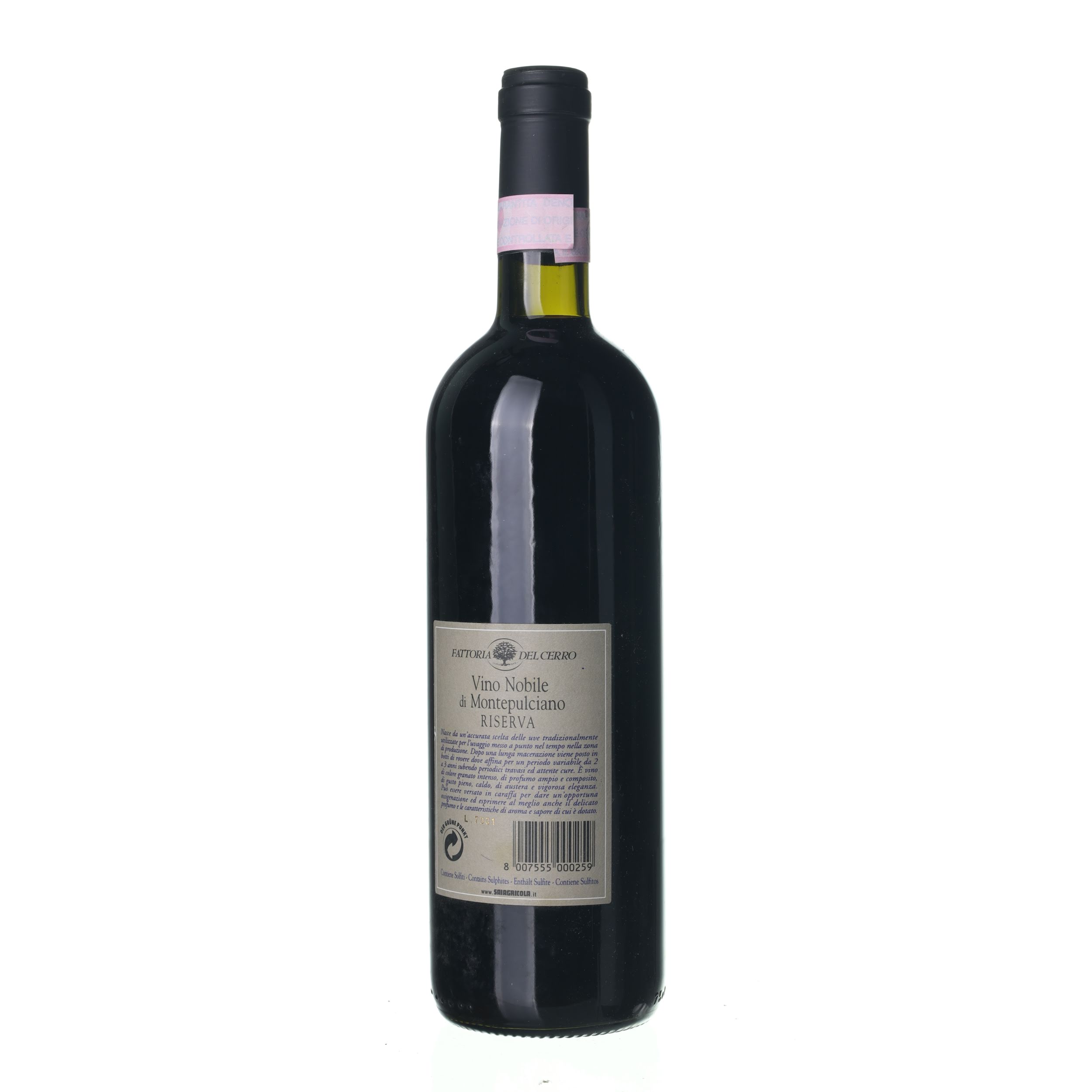 2003 Vino Nobile di Montepulciano Riserva Fattoria del Cerro (0,75l) – Obrázok 2