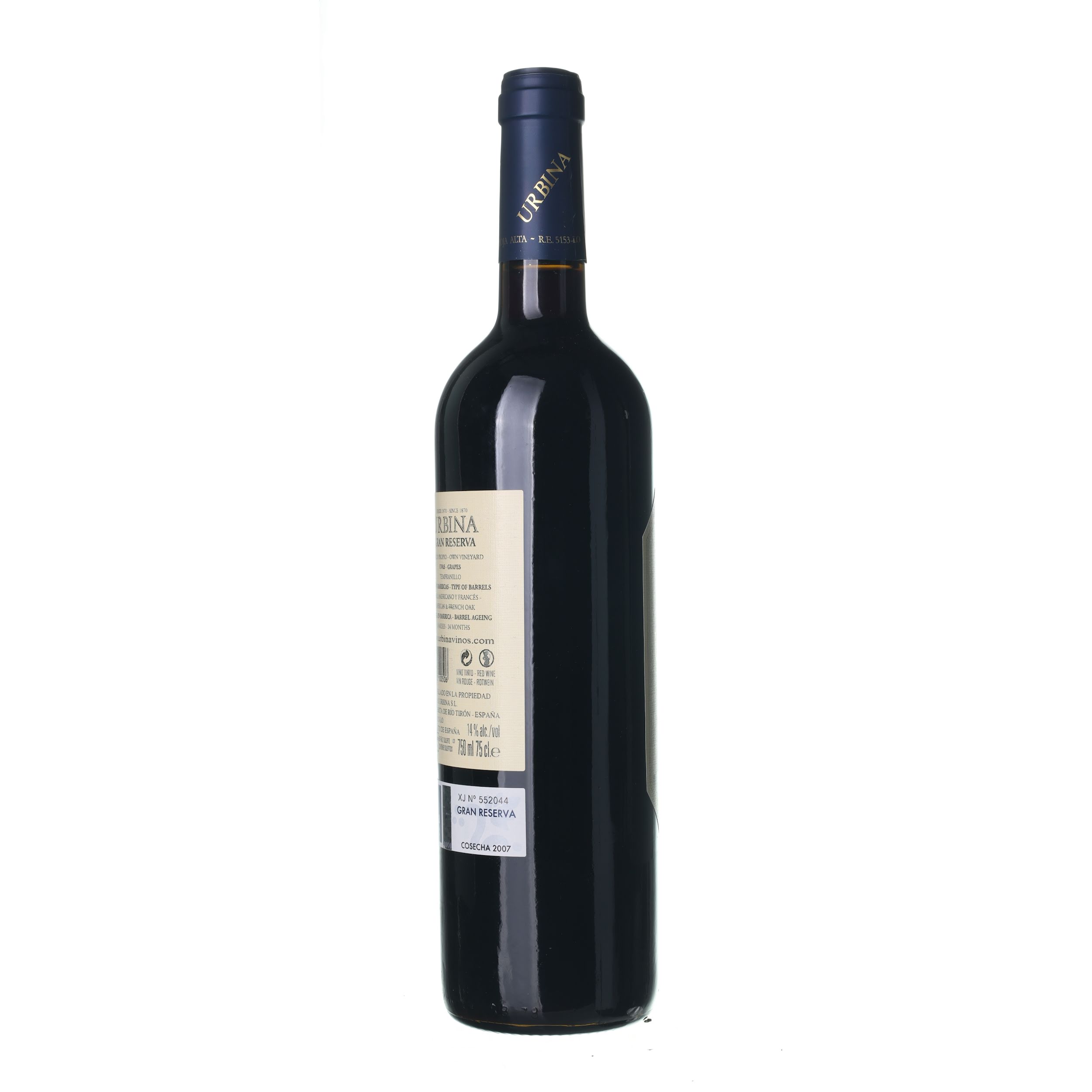 2007 Rioja Gran Reserva Bodegas Urbina (0,75l) – Obrázok 2