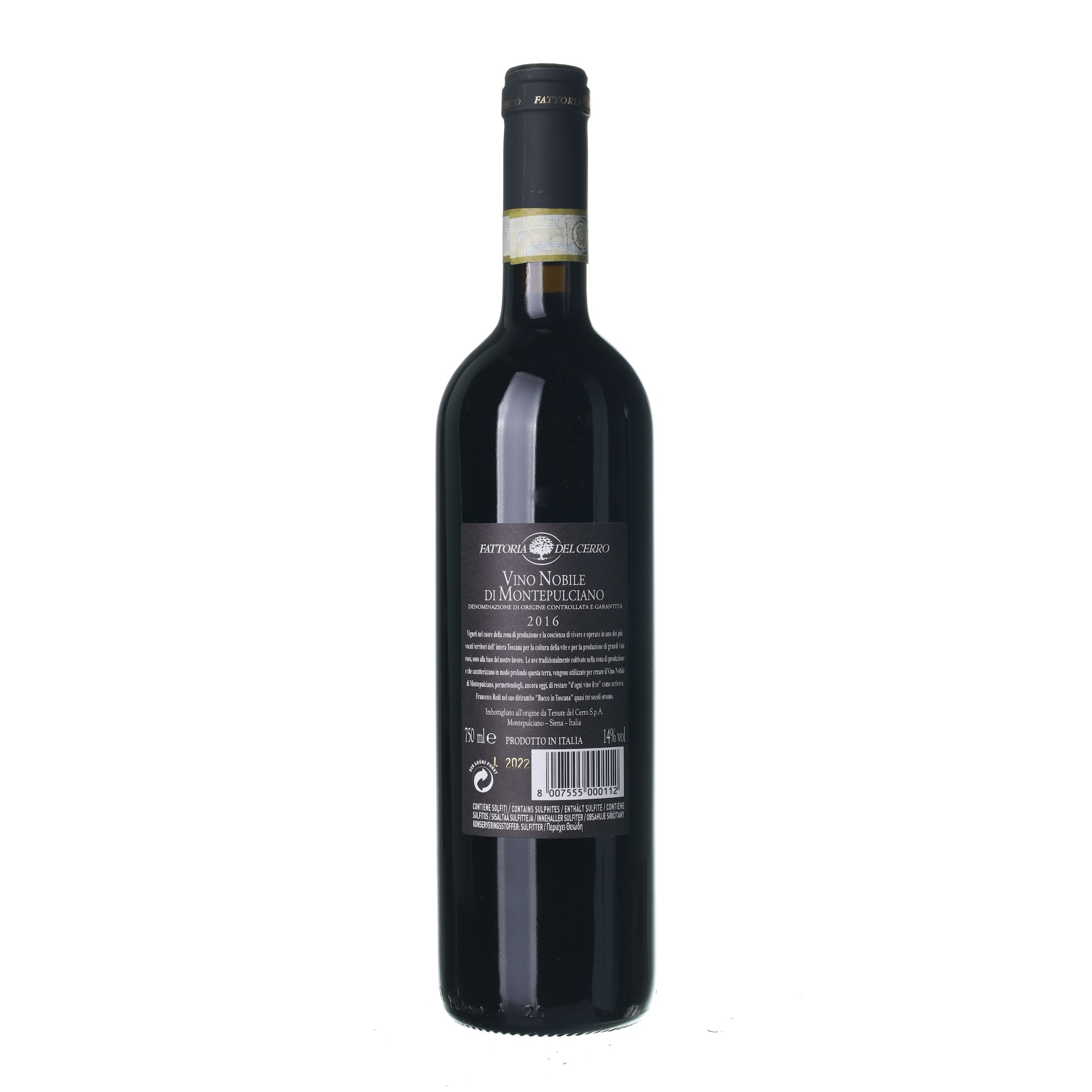 2016 Vino Nobile di Montepulciano Fattoria del Cerro (0,75l) – Obrázok 2