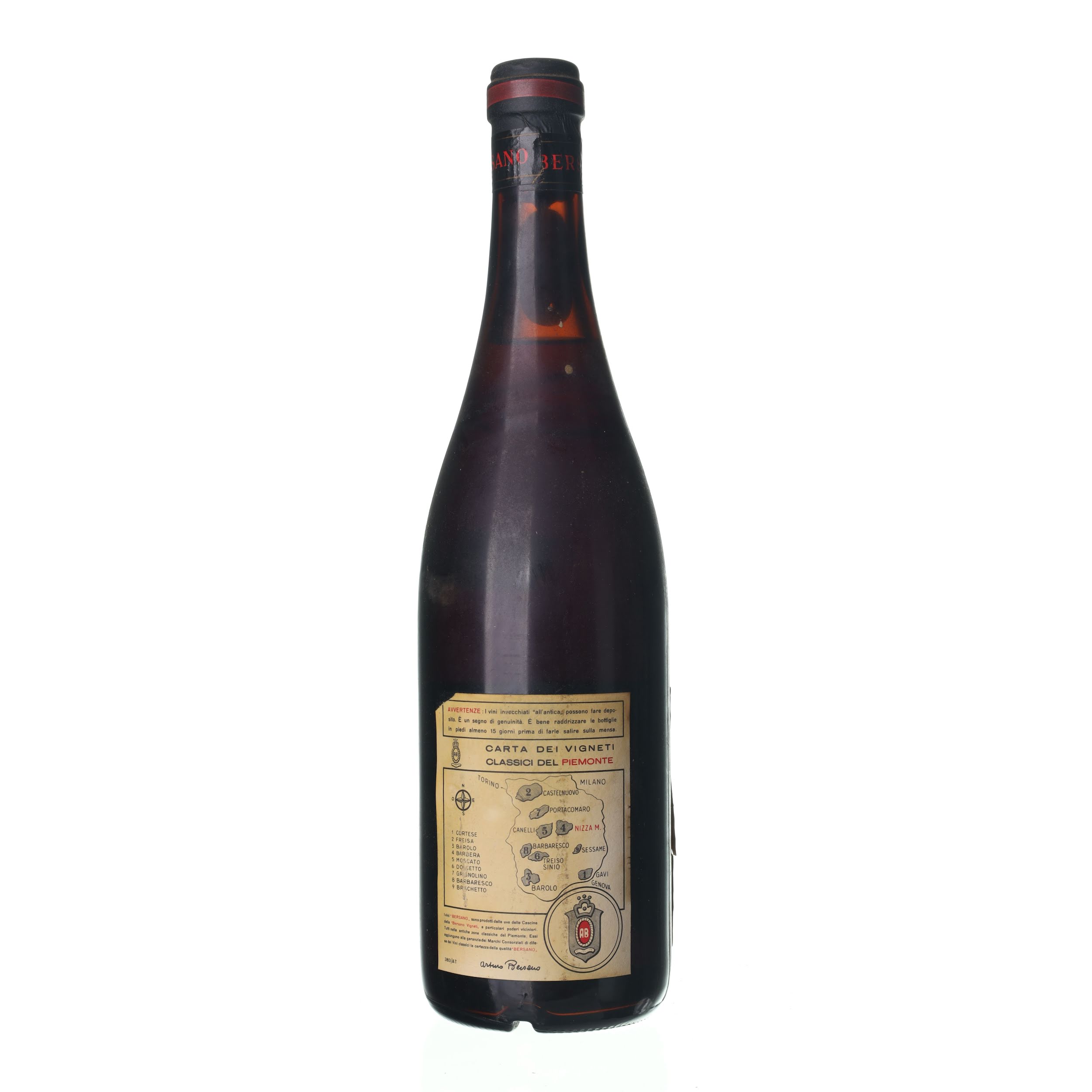 1971 Barolo Bersano (0,75l) – Obrázok 2