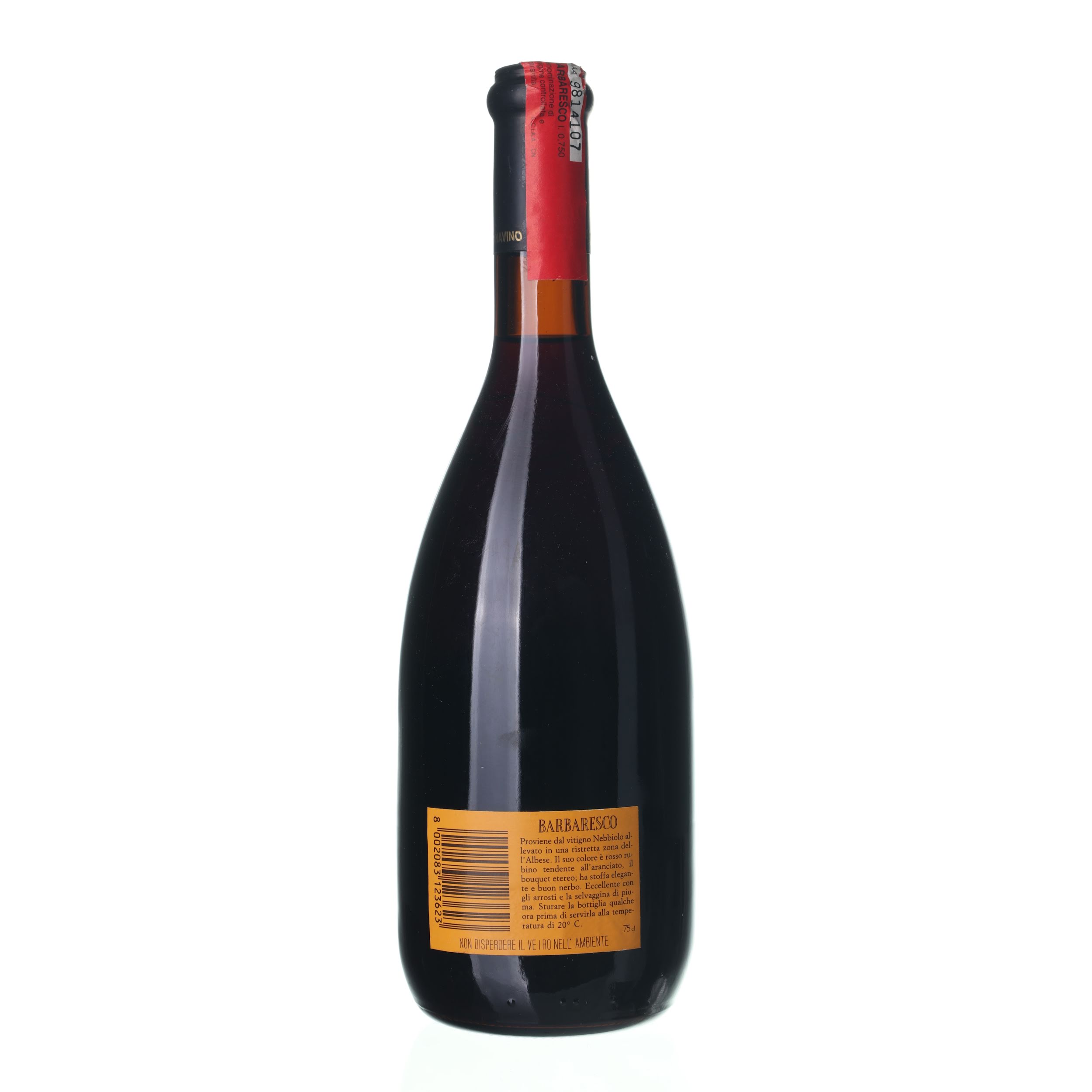 1986 Barbaresco Poderi Scanavino (0,75l) – Obrázok 2