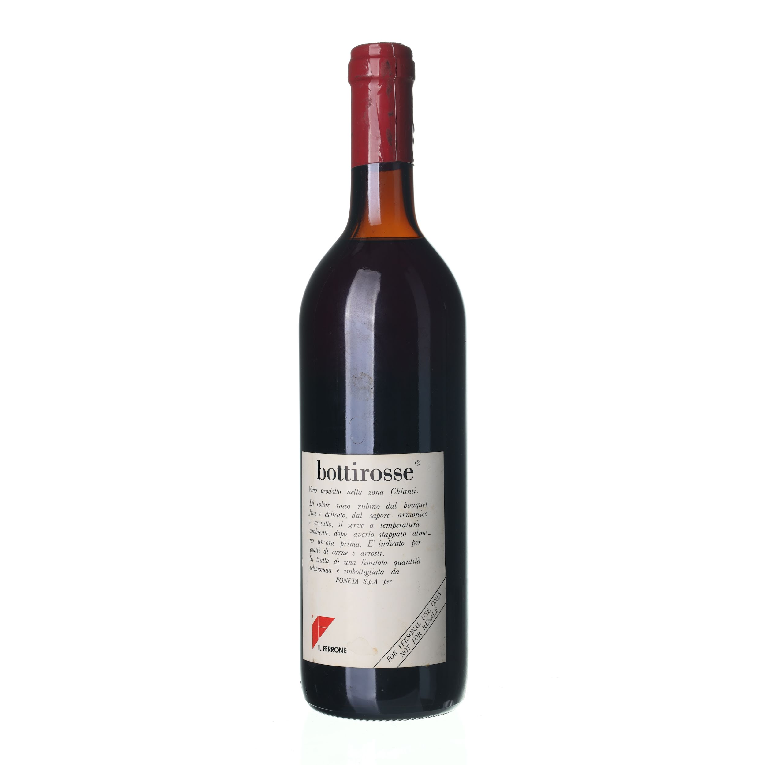 1986 Bottirosse Tenuta Poneta (0,75l) – Obrázok 2