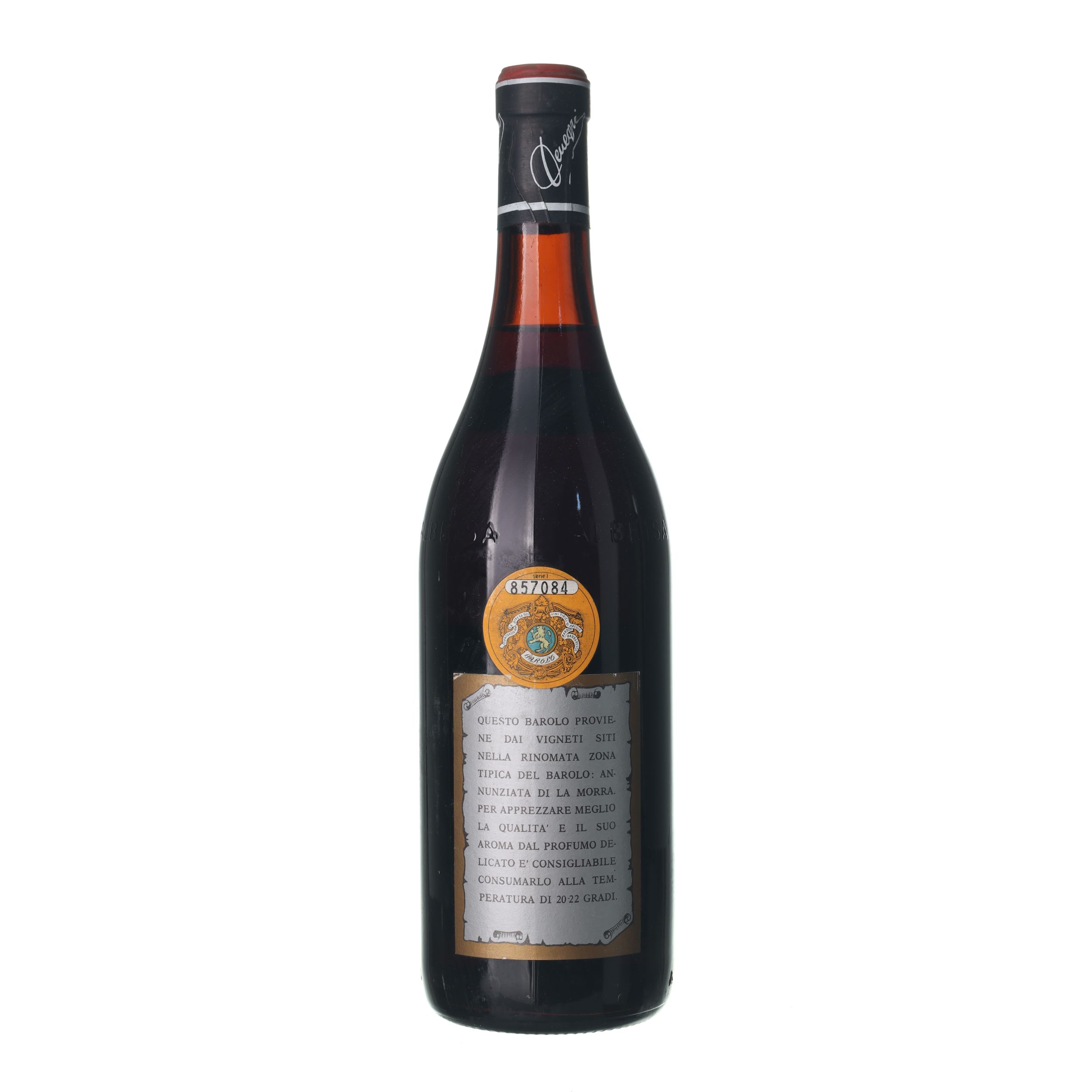 1971 Barolo Lorenzo Denegri (0,75l) – Obrázok 2
