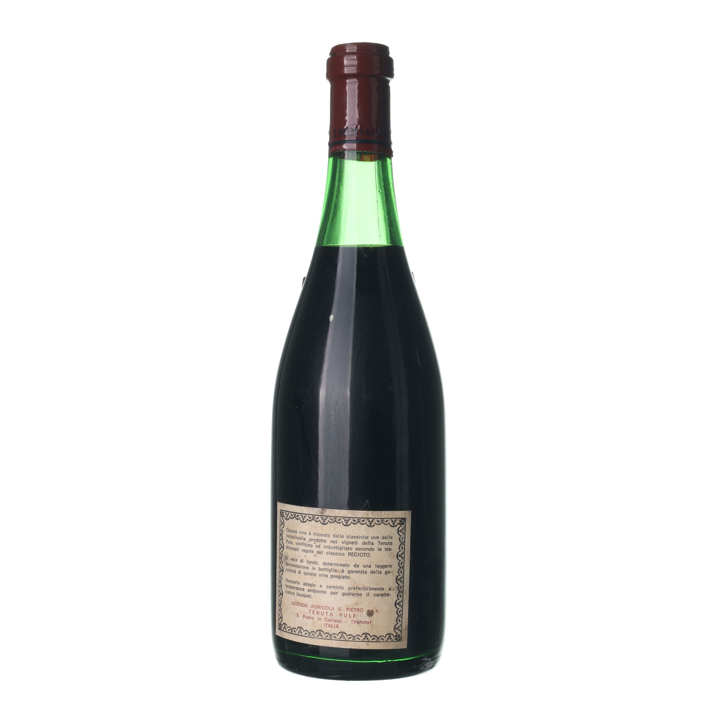 1976 Recioto della Valpolicella Tenuta Pule (0,75l) – Obrázok 2
